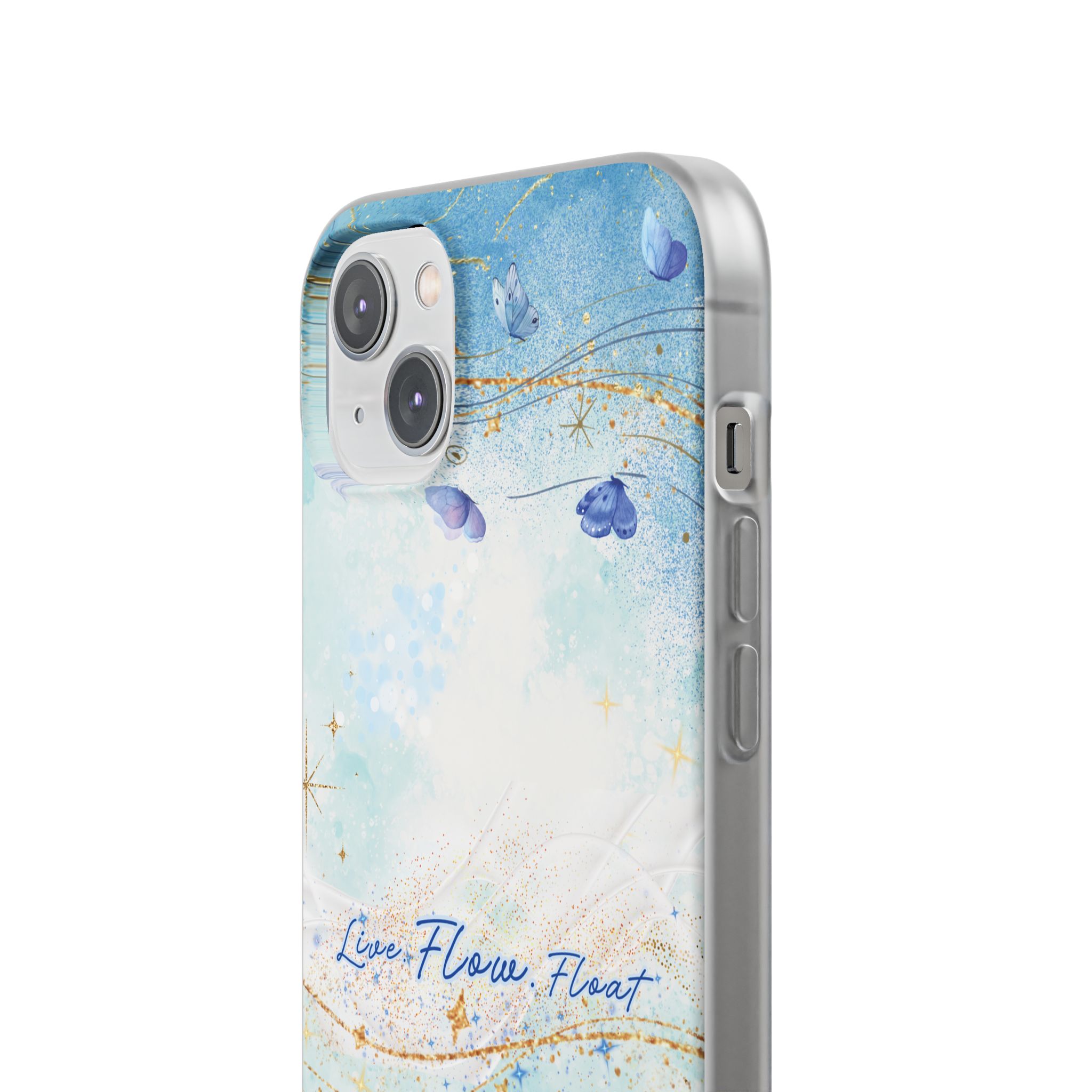 "Live. Flow. Float." — Serene Butterfly Flexi Phone Case - Image 181