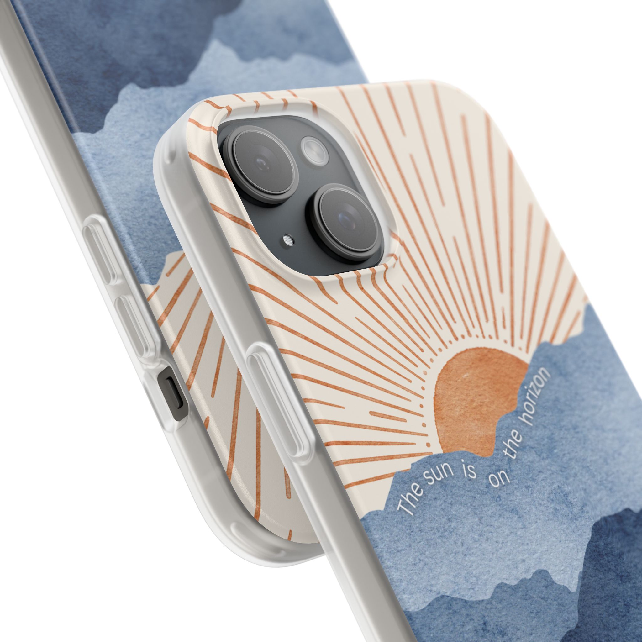 "The Sun is on the Horizon" – Sunrise Serenity Flexi Phone Case - Image 207