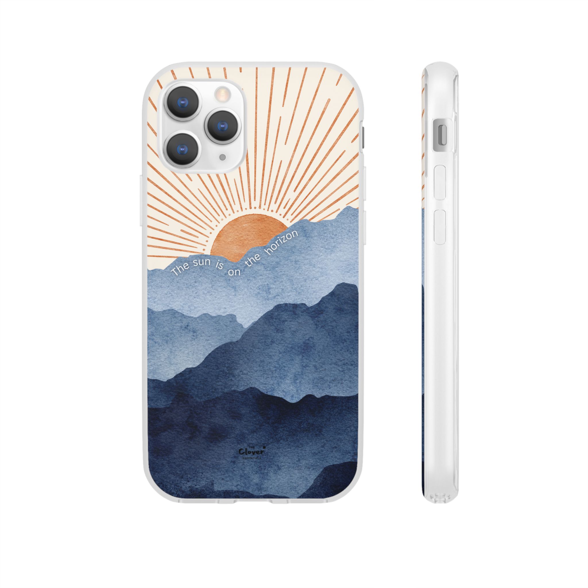 "The Sun is on the Horizon" – Sunrise Serenity Flexi Phone Case - Image 39