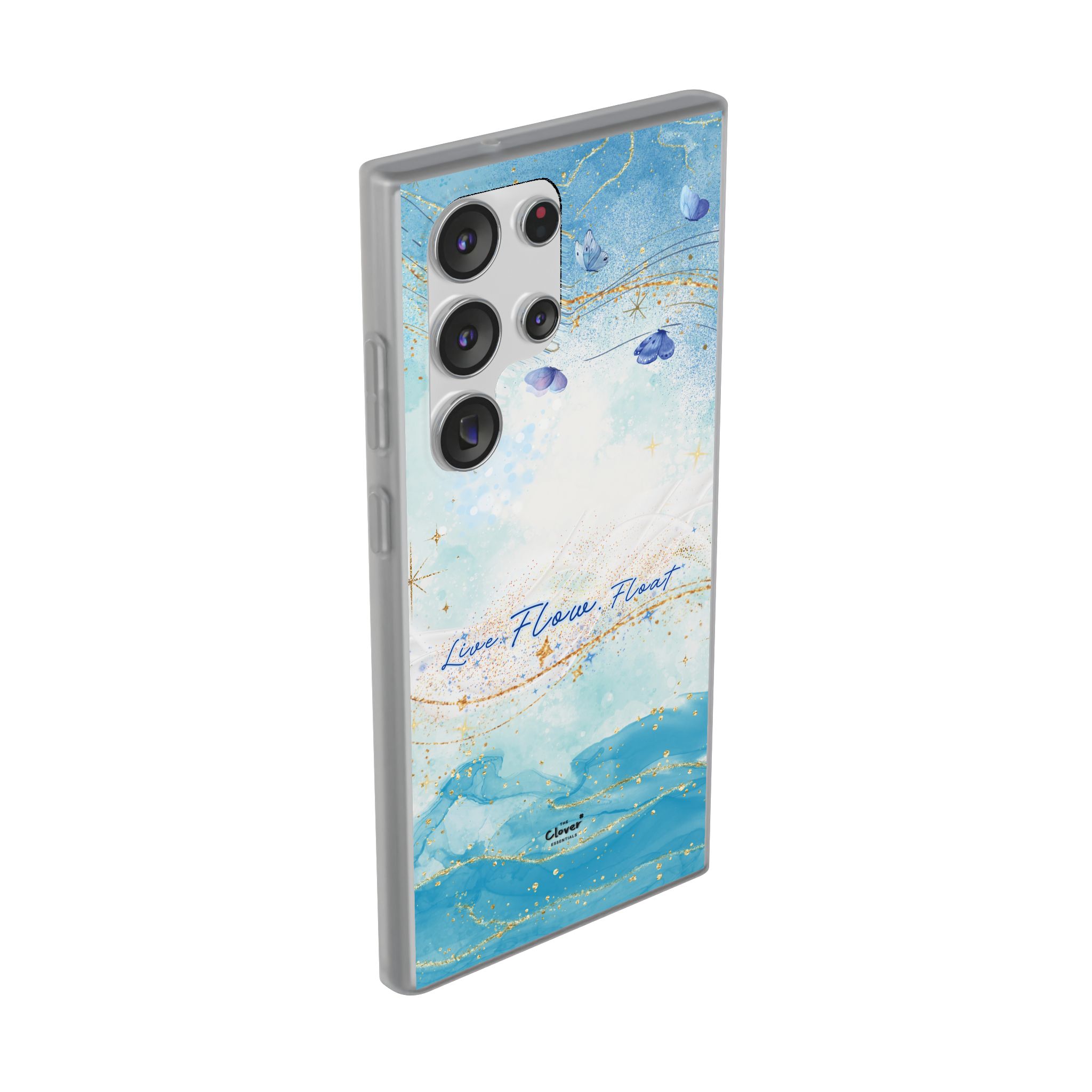 "Live. Flow. Float." — Serene Butterfly Flexi Phone Case - Image 170