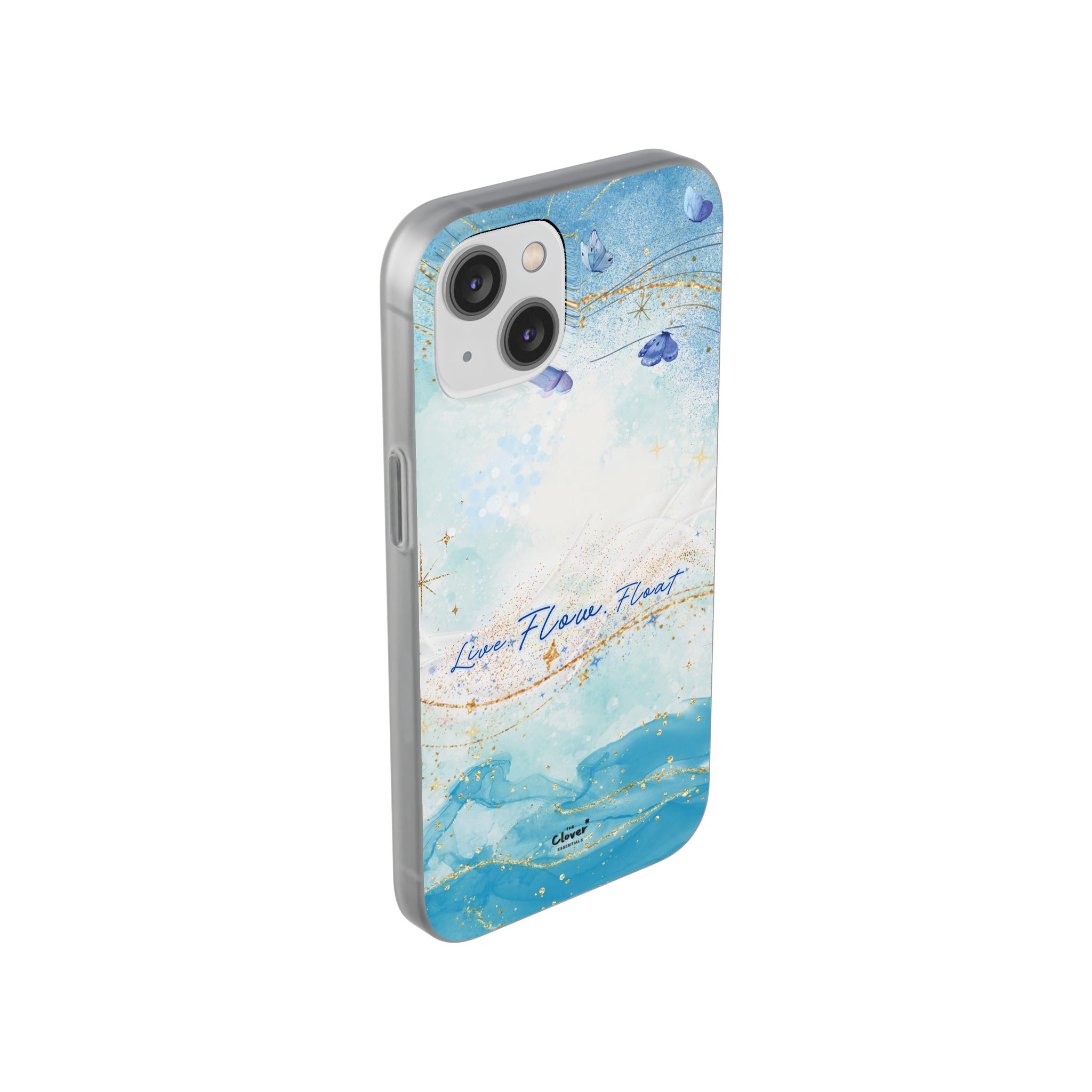 "Live. Flow. Float." — Serene Butterfly Flexi Phone Case - Image 146