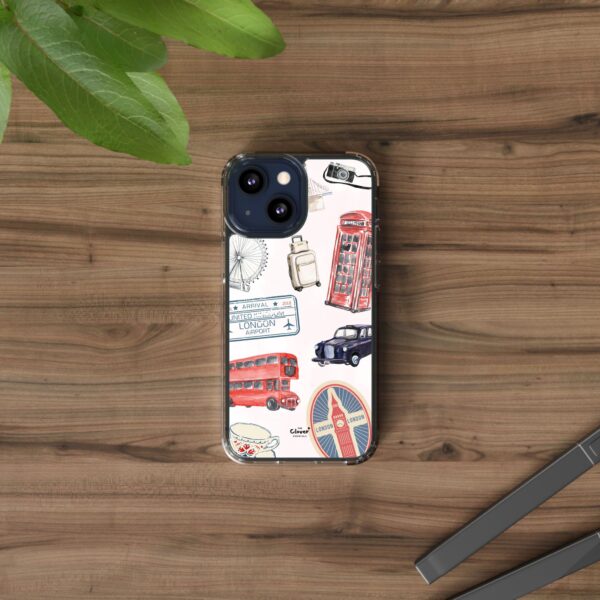 London-Themed Clear Phone Case - Travel Vibes and City Landmarks - Image 53