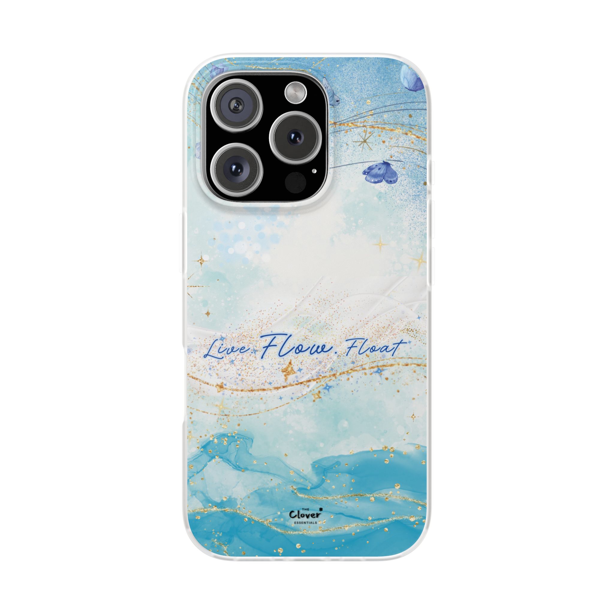 "Live. Flow. Float." — Serene Butterfly Flexi Phone Case - Image 232