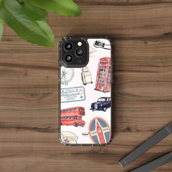 London-Themed Clear Phone Case - Travel Vibes and City Landmarks - Image 63