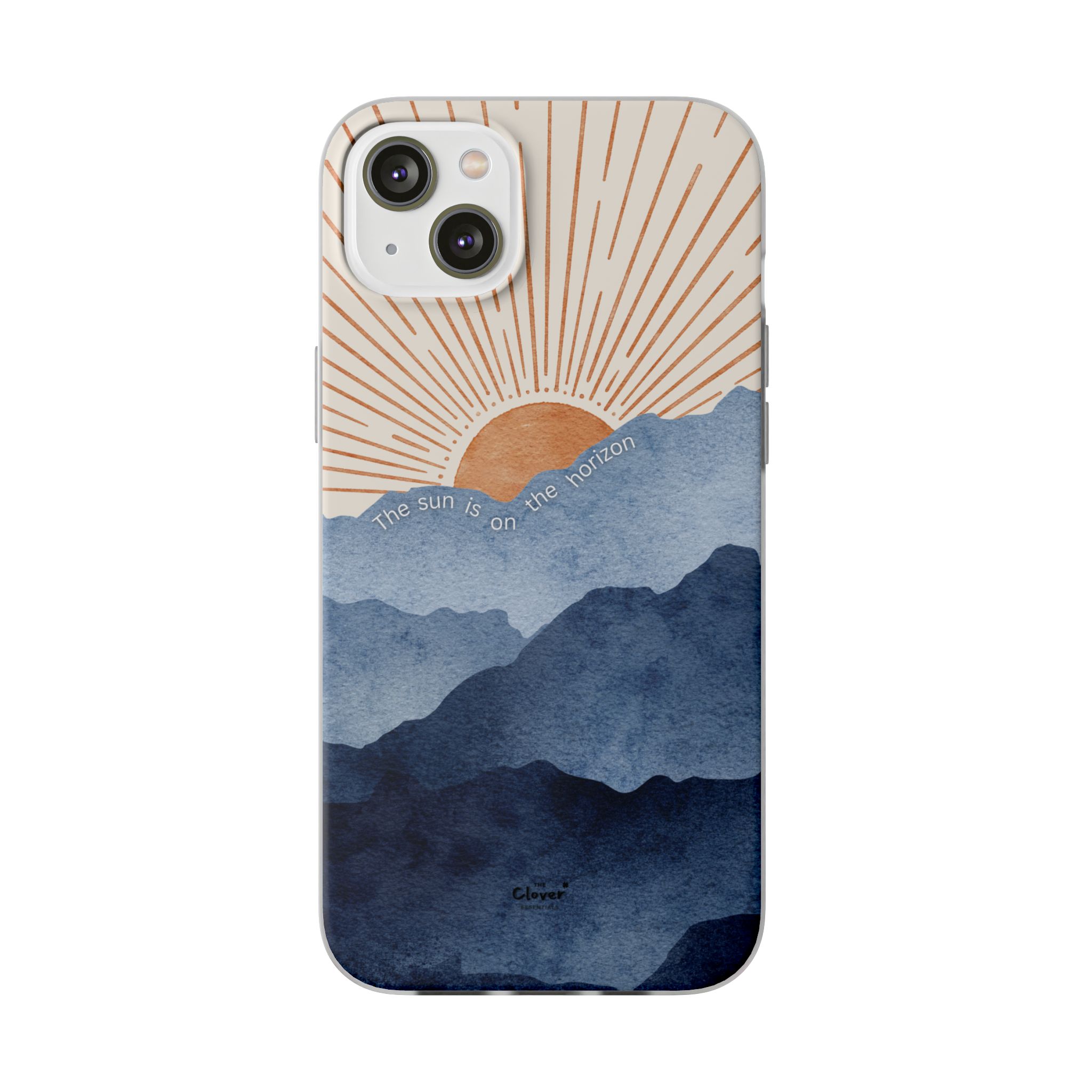 "The Sun is on the Horizon" – Sunrise Serenity Flexi Phone Case - Image 149