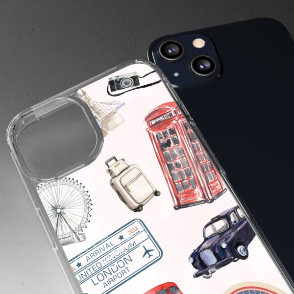 London-Themed Clear Phone Case - Travel Vibes and City Landmarks - Image 41