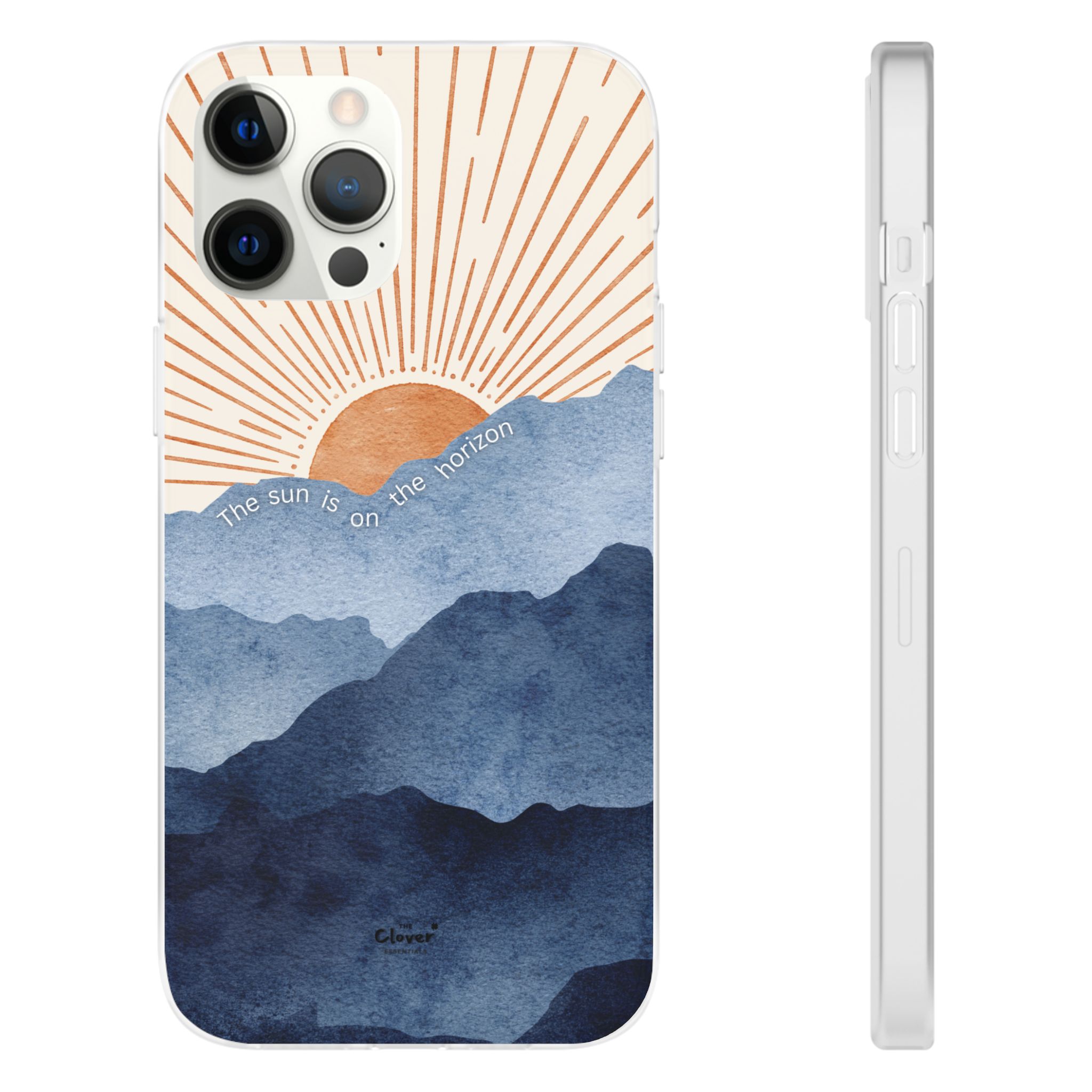 "The Sun is on the Horizon" – Sunrise Serenity Flexi Phone Case - Image 51