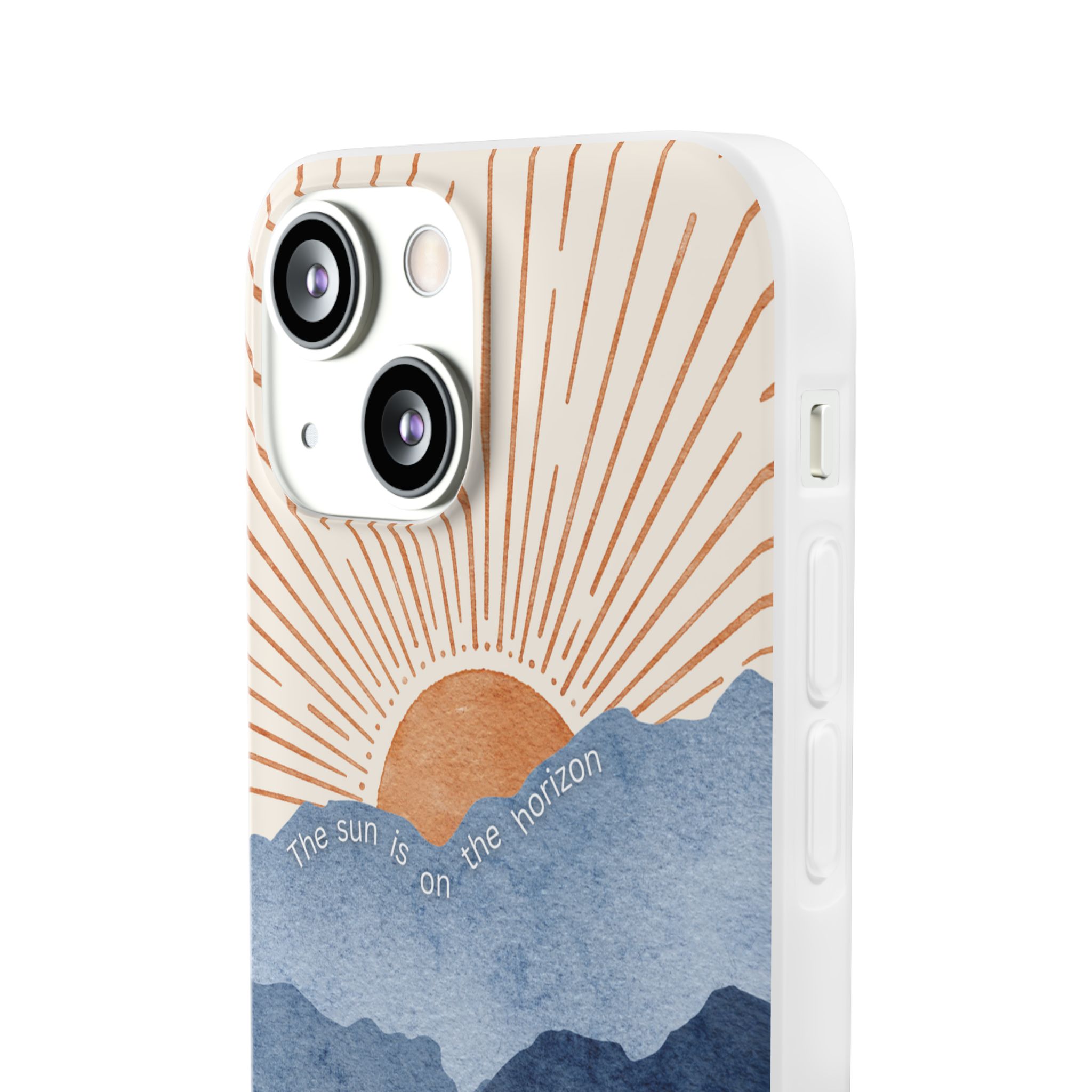 "The Sun is on the Horizon" – Sunrise Serenity Flexi Phone Case - Image 75