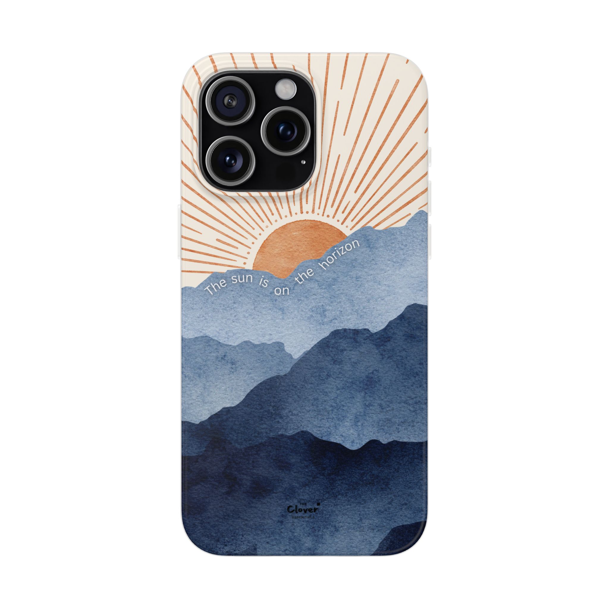 "The Sun is on the Horizon" – Sunrise Serenity Flexi Phone Case - Image 209