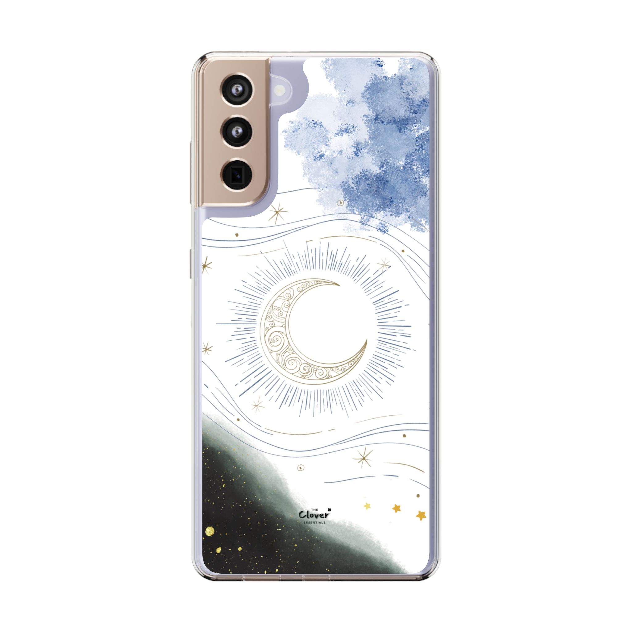 Celestial Flow – Moonlight Magic Clear Phone Case - Image 33