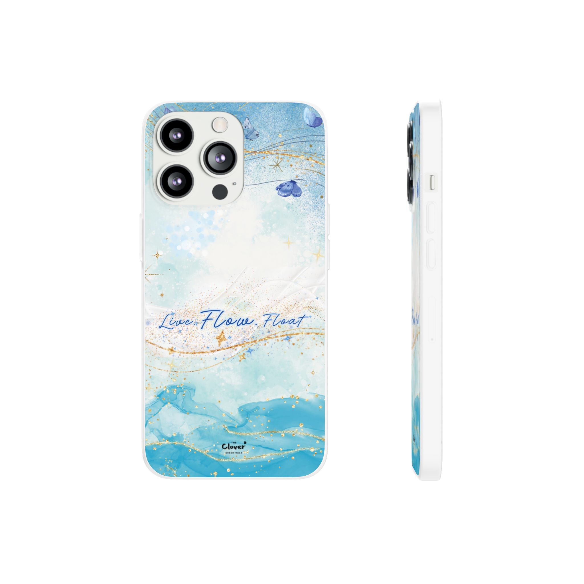 "Live. Flow. Float." — Serene Butterfly Flexi Phone Case - Image 94