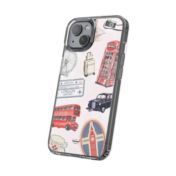 London-Themed Clear Phone Case - Travel Vibes and City Landmarks - Image 97