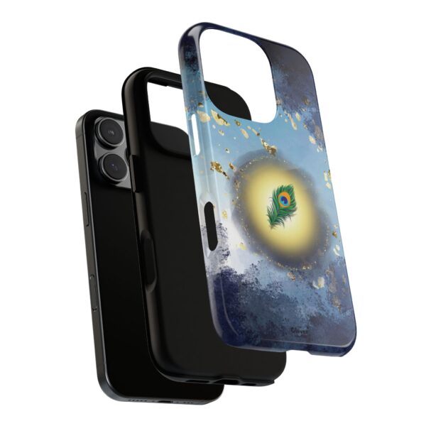 Centered in Chaos – Celestial Feather Tough Phone Case. - Image 124