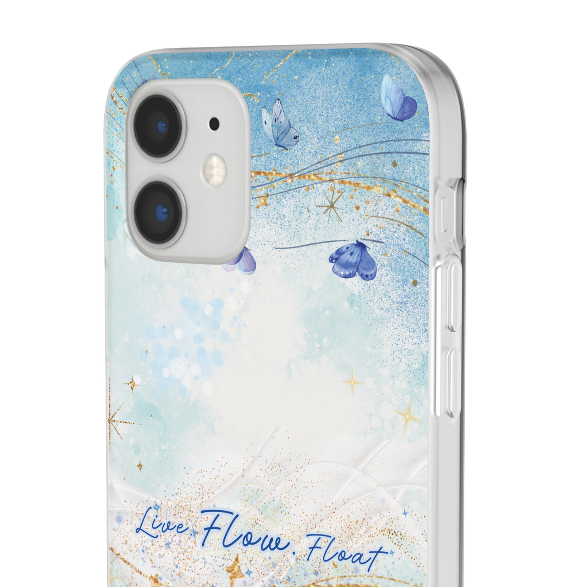 "Live. Flow. Float." — Serene Butterfly Flexi Phone Case - Image 26