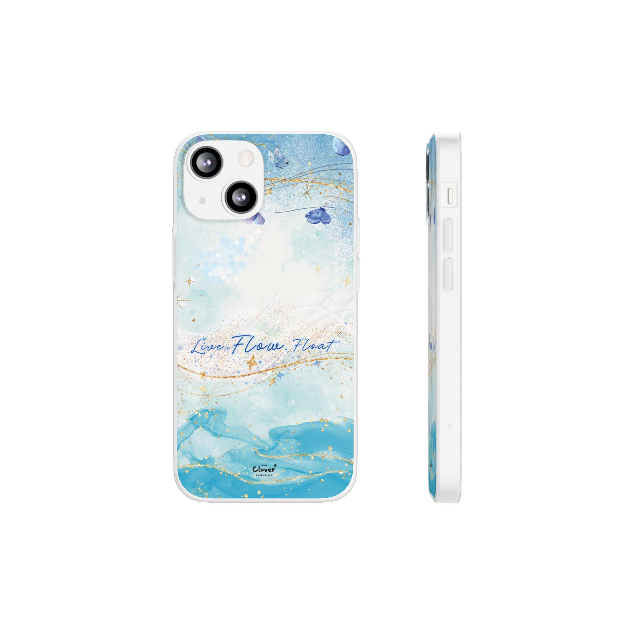 "Live. Flow. Float." — Serene Butterfly Flexi Phone Case - Image 77