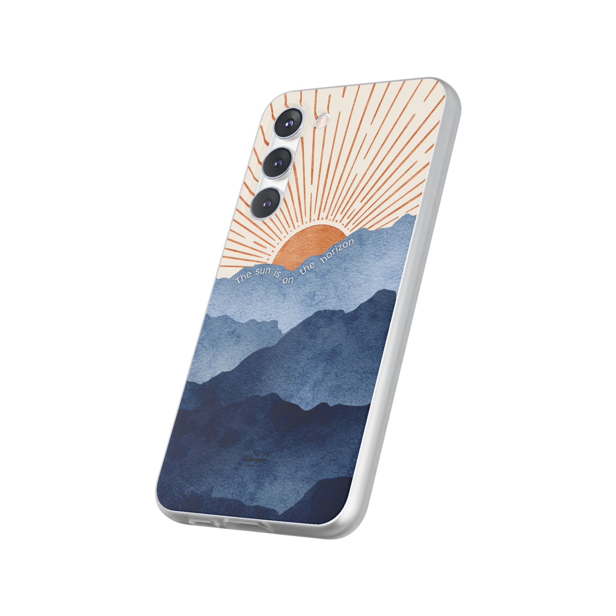 "The Sun is on the Horizon" – Sunrise Serenity Flexi Phone Case - Image 192
