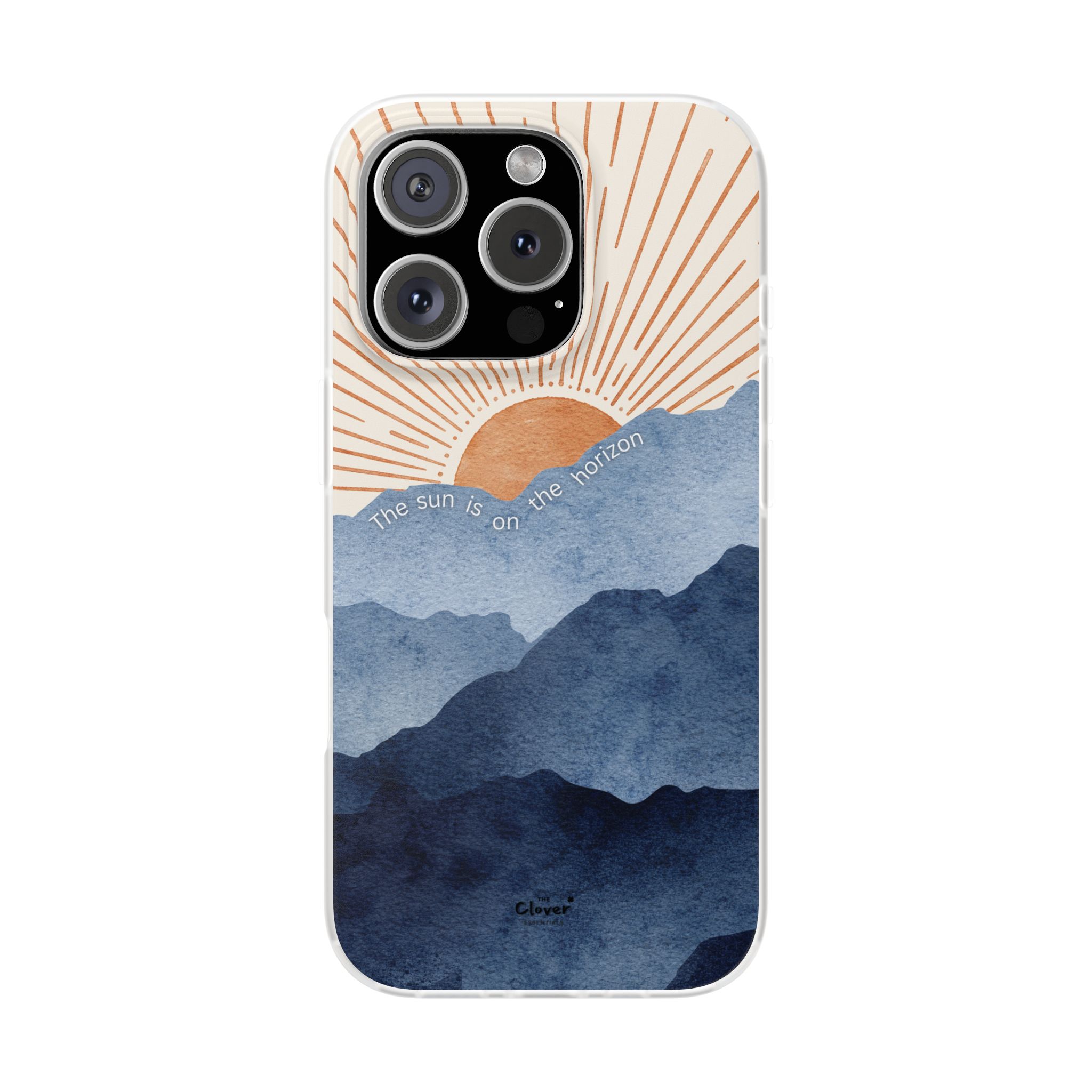 "The Sun is on the Horizon" – Sunrise Serenity Flexi Phone Case - Image 229