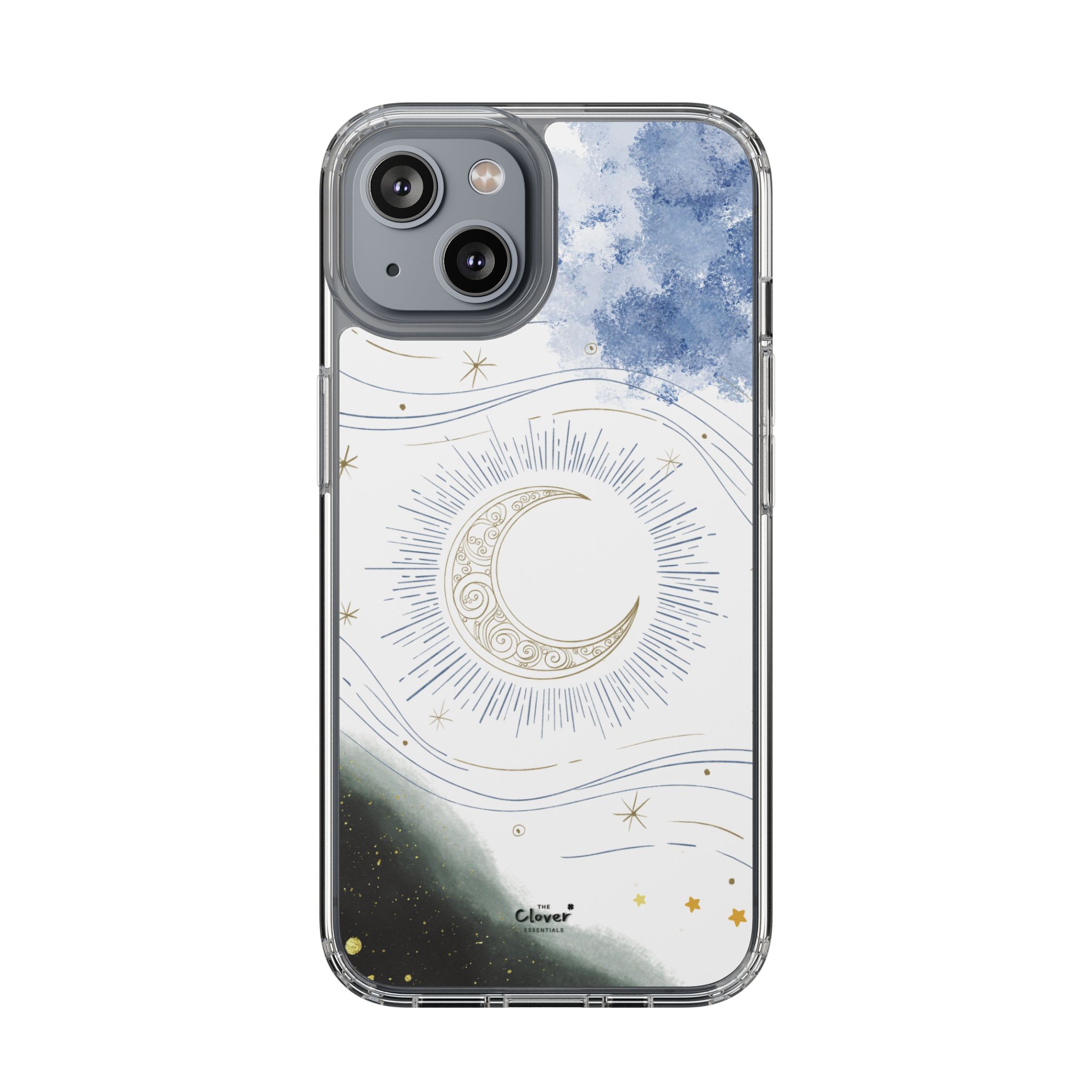 Celestial Flow – Moonlight Magic Clear Phone Case - Image 96