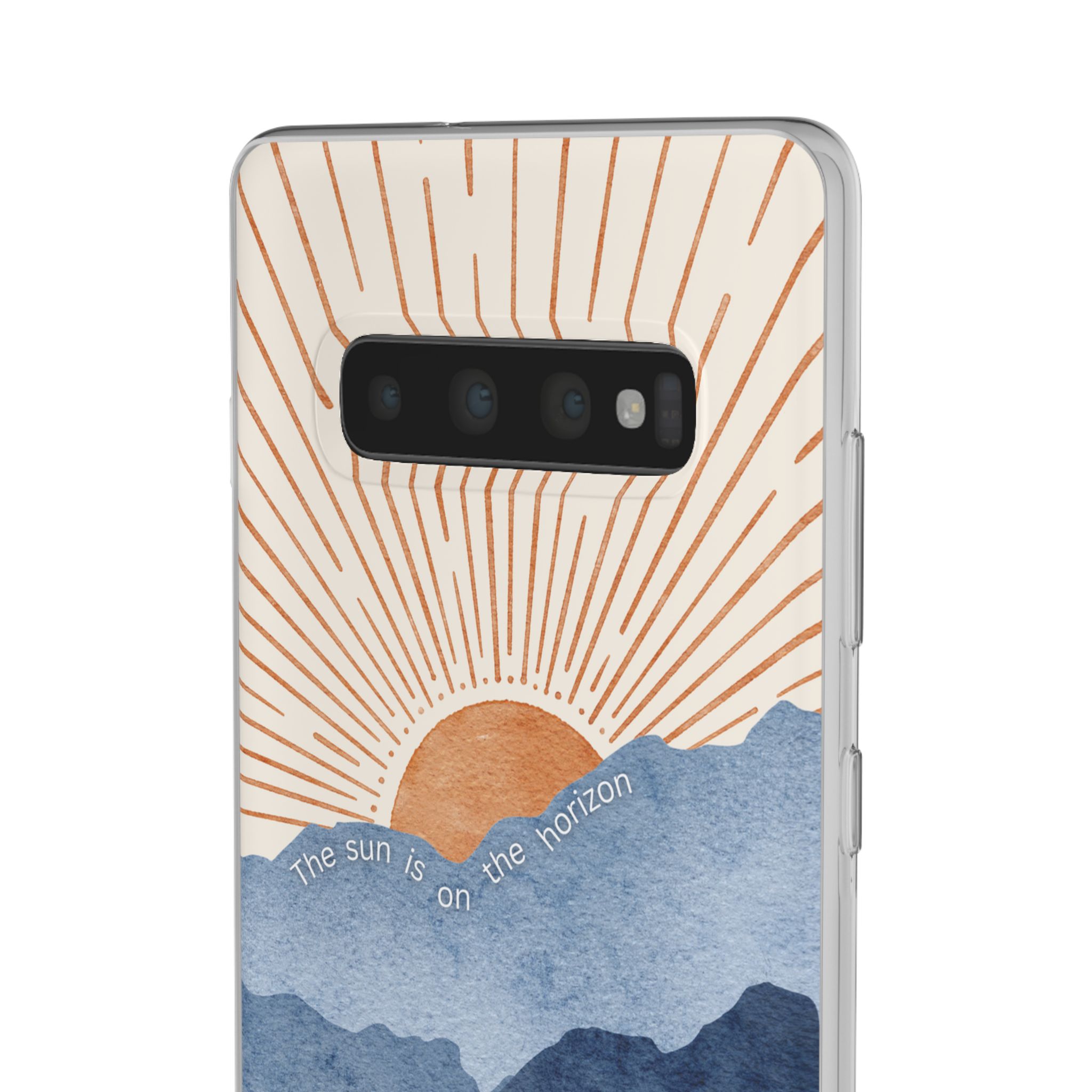 "The Sun is on the Horizon" – Sunrise Serenity Flexi Phone Case - Image 11