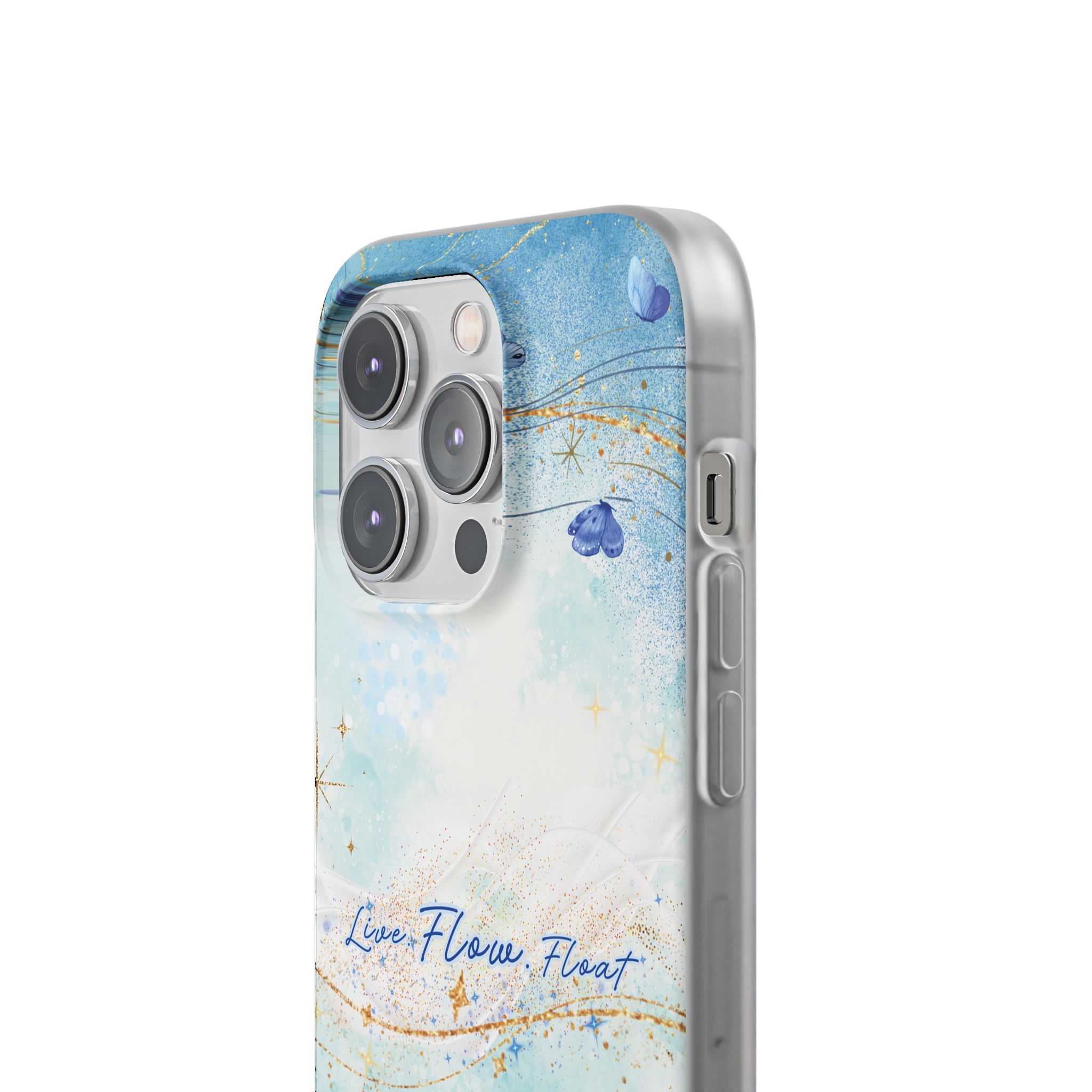 "Live. Flow. Float." — Serene Butterfly Flexi Phone Case - Image 177