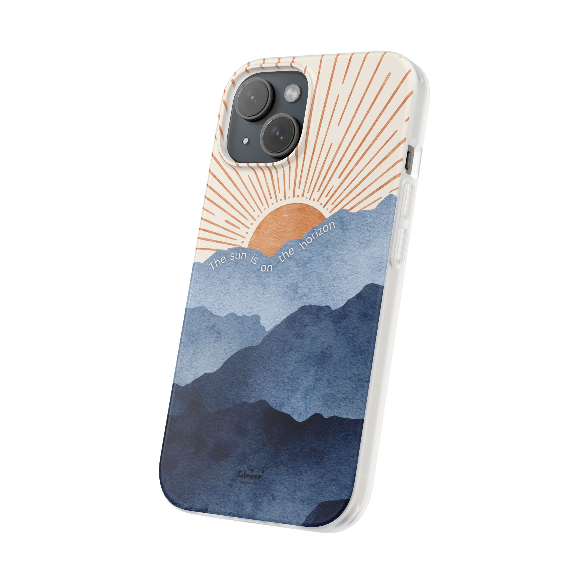 "The Sun is on the Horizon" – Sunrise Serenity Flexi Phone Case - Image 198