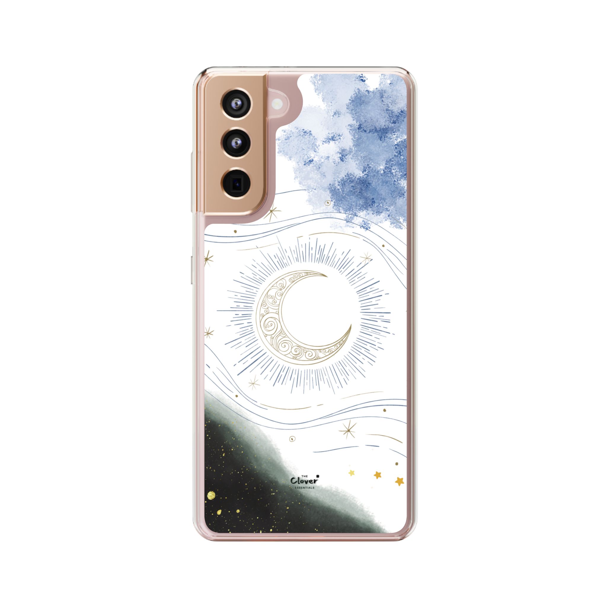 Celestial Flow – Moonlight Magic Clear Phone Case - Image 25