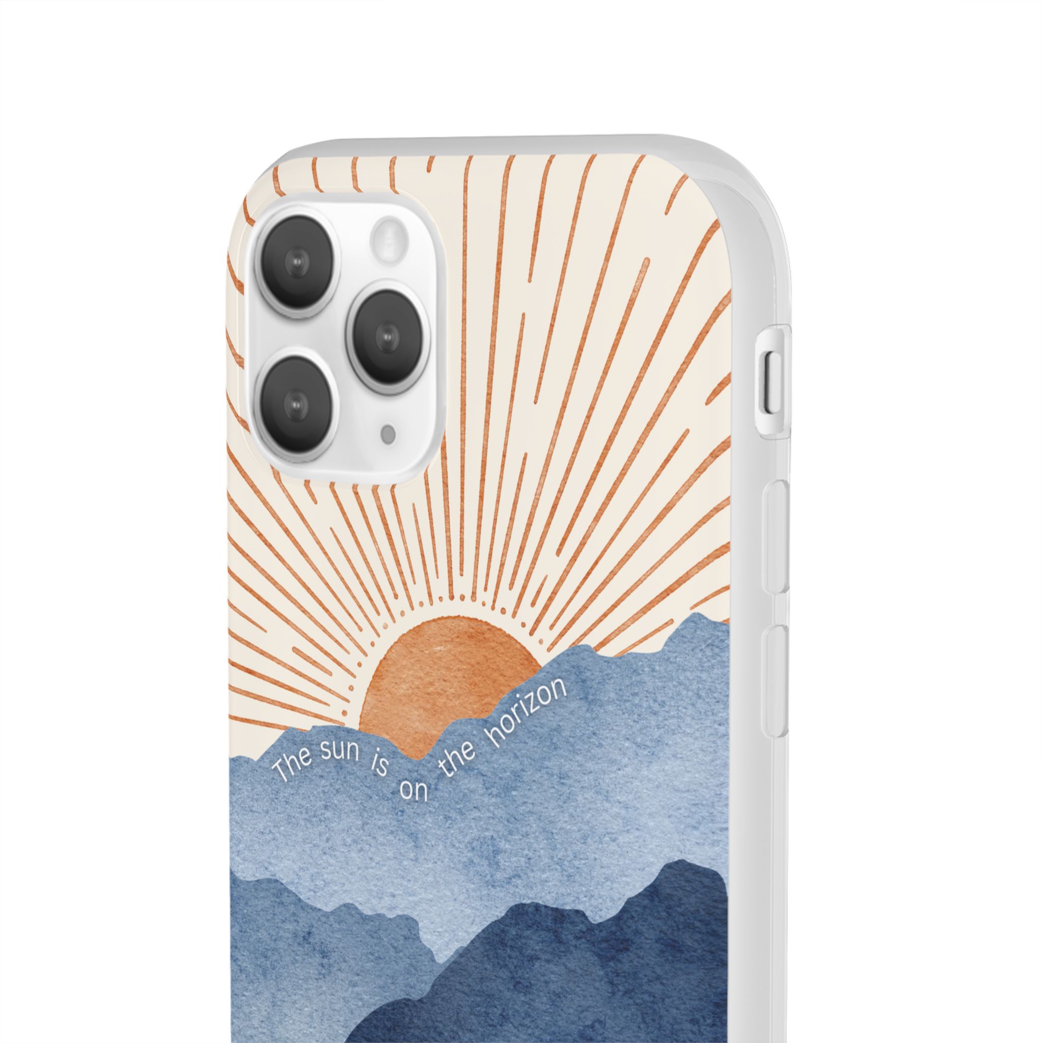 "The Sun is on the Horizon" – Sunrise Serenity Flexi Phone Case - Image 17