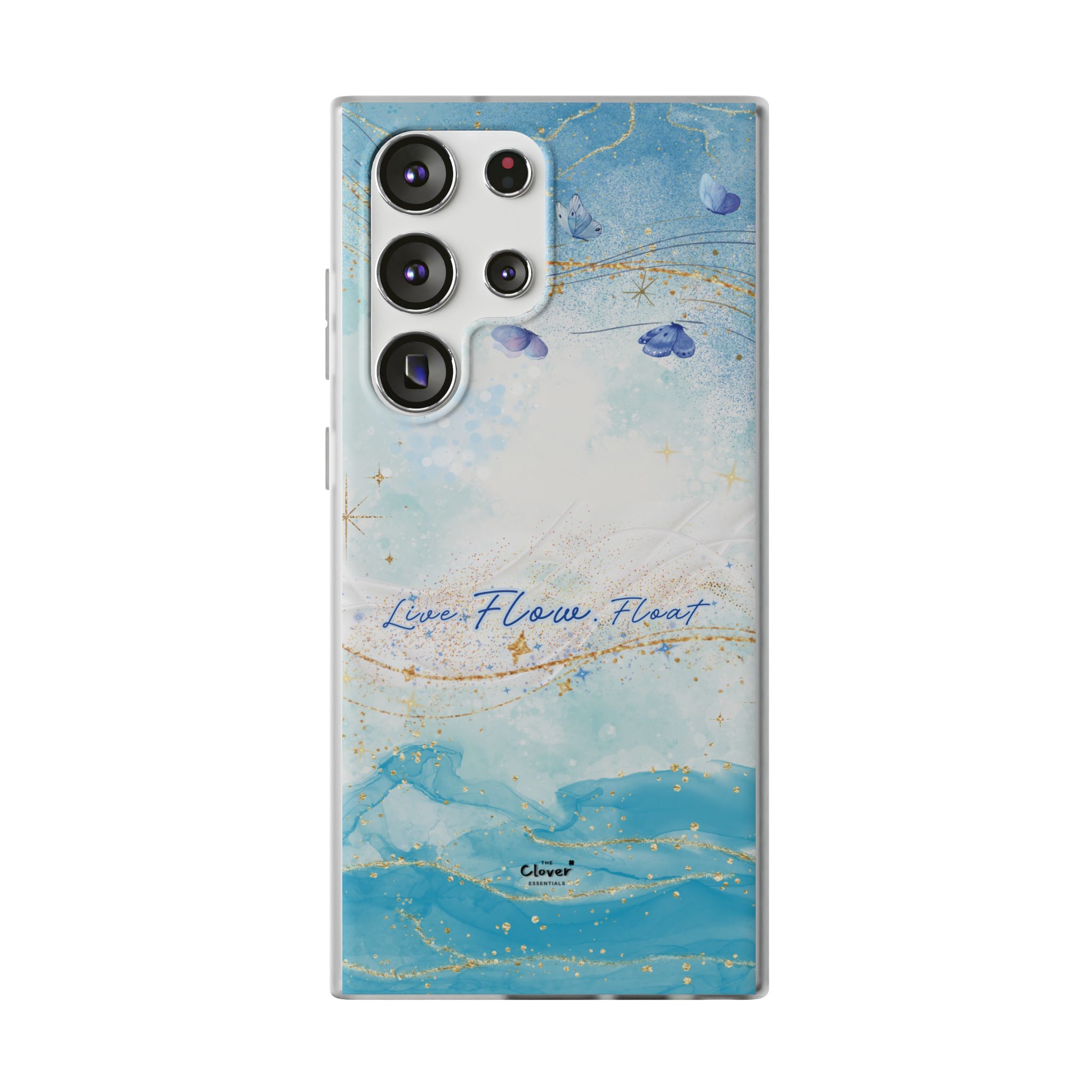 "Live. Flow. Float." — Serene Butterfly Flexi Phone Case - Image 168