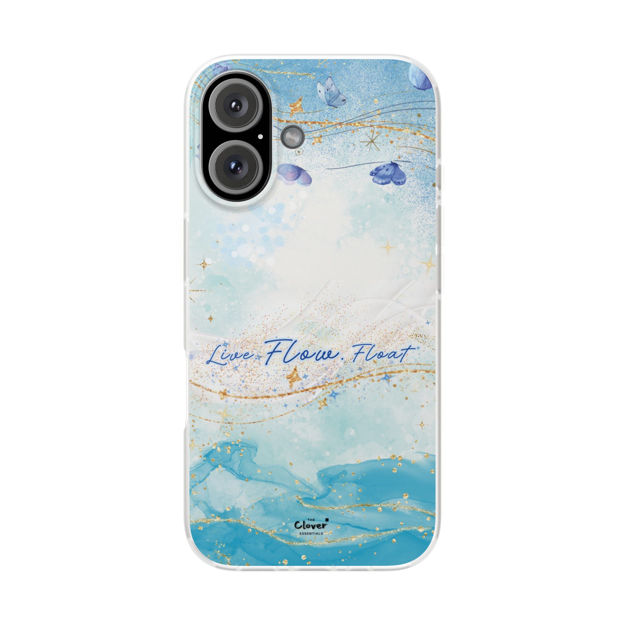 "Live. Flow. Float." — Serene Butterfly Flexi Phone Case - Image 235