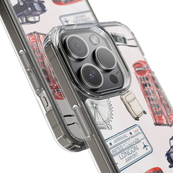 London-Themed Clear Phone Case - Travel Vibes and City Landmarks - Image 86