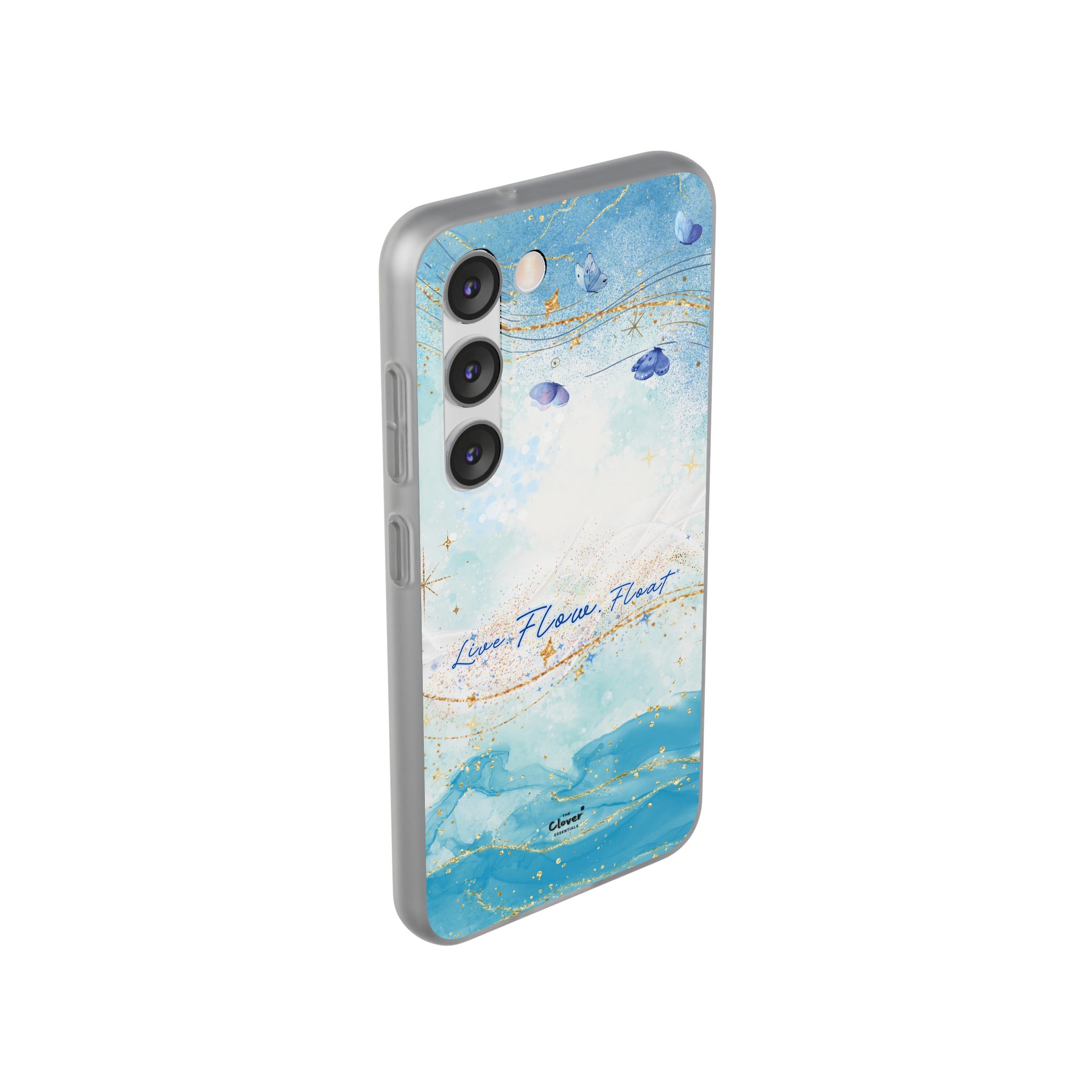 "Live. Flow. Float." — Serene Butterfly Flexi Phone Case - Image 190