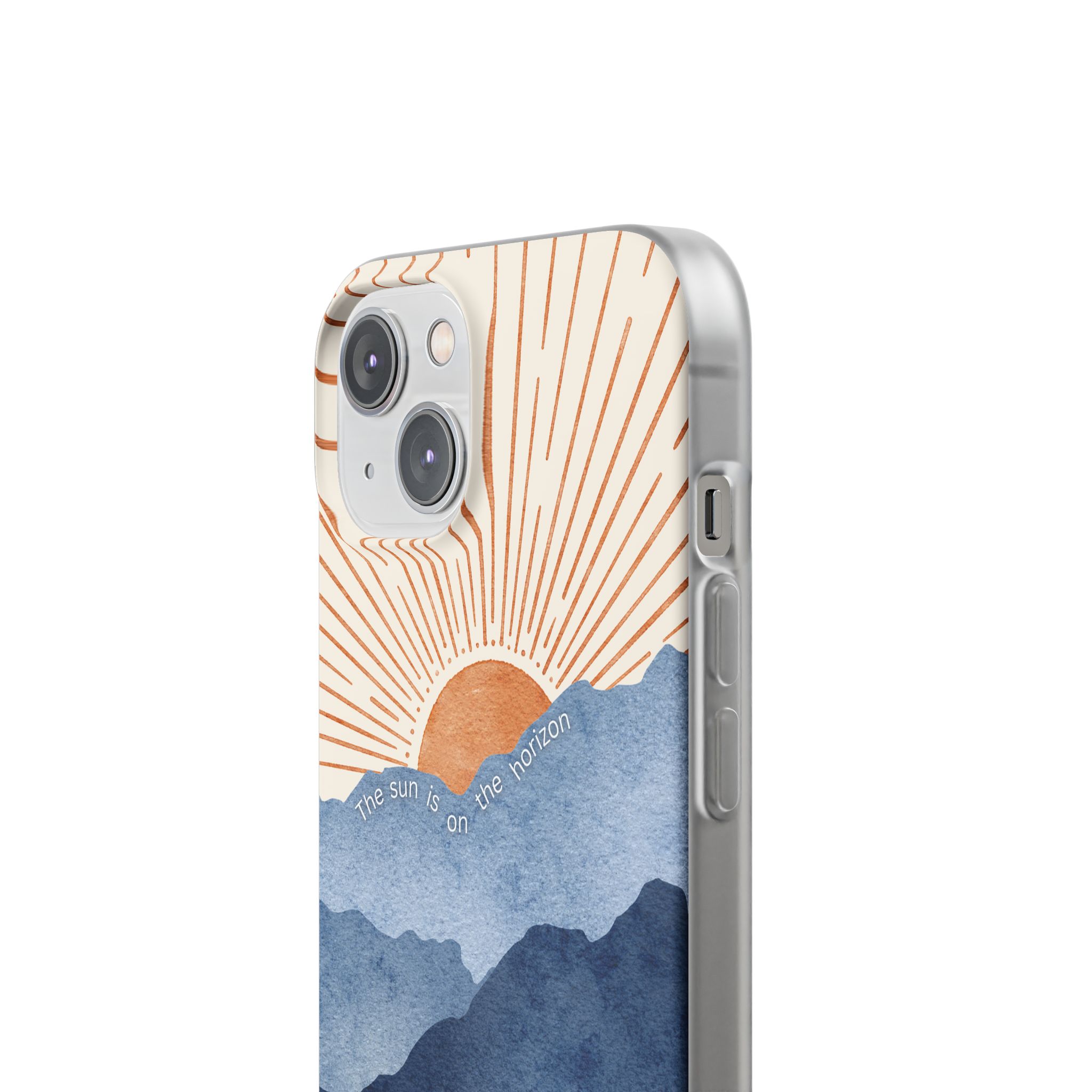 "The Sun is on the Horizon" – Sunrise Serenity Flexi Phone Case - Image 142