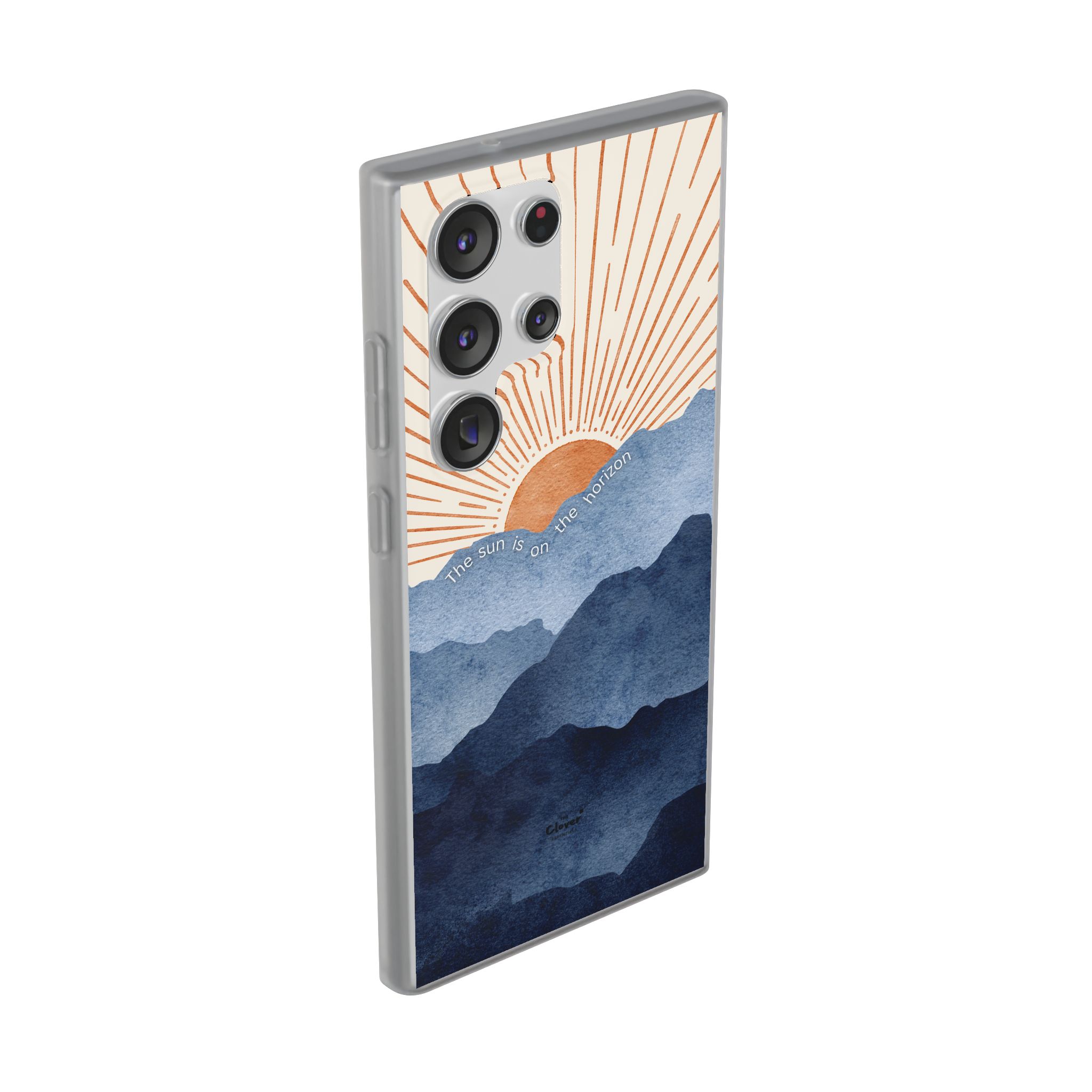 "The Sun is on the Horizon" – Sunrise Serenity Flexi Phone Case - Image 195