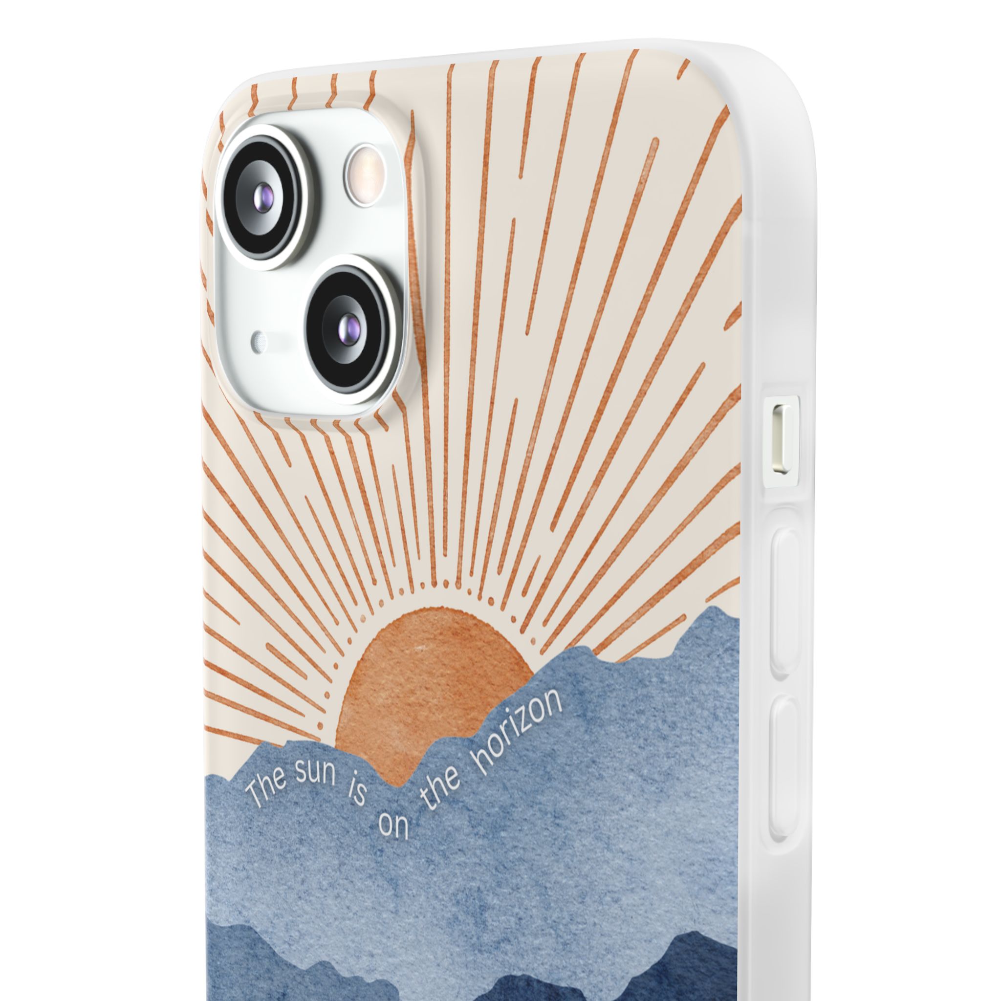 "The Sun is on the Horizon" – Sunrise Serenity Flexi Phone Case - Image 96