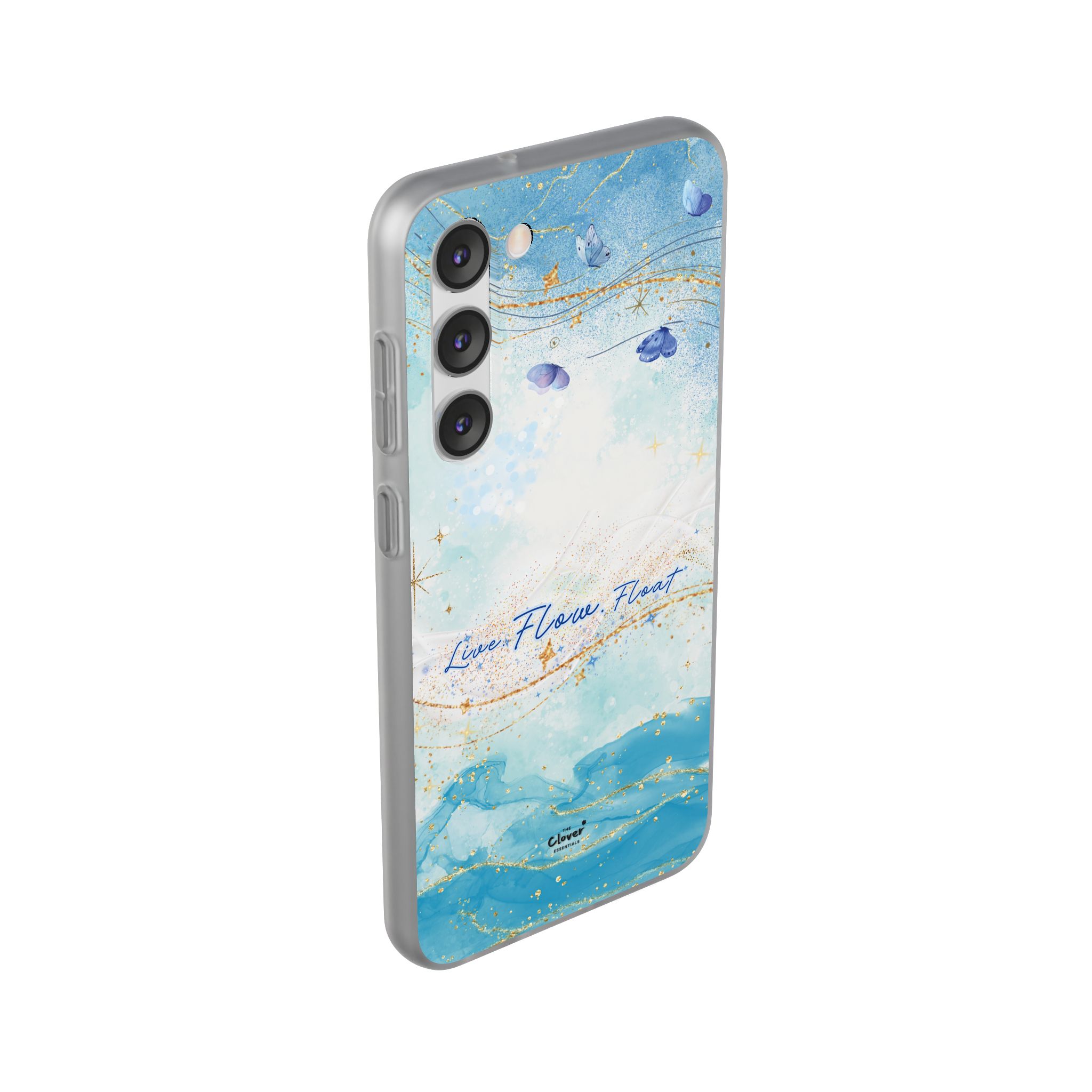 "Live. Flow. Float." — Serene Butterfly Flexi Phone Case - Image 166