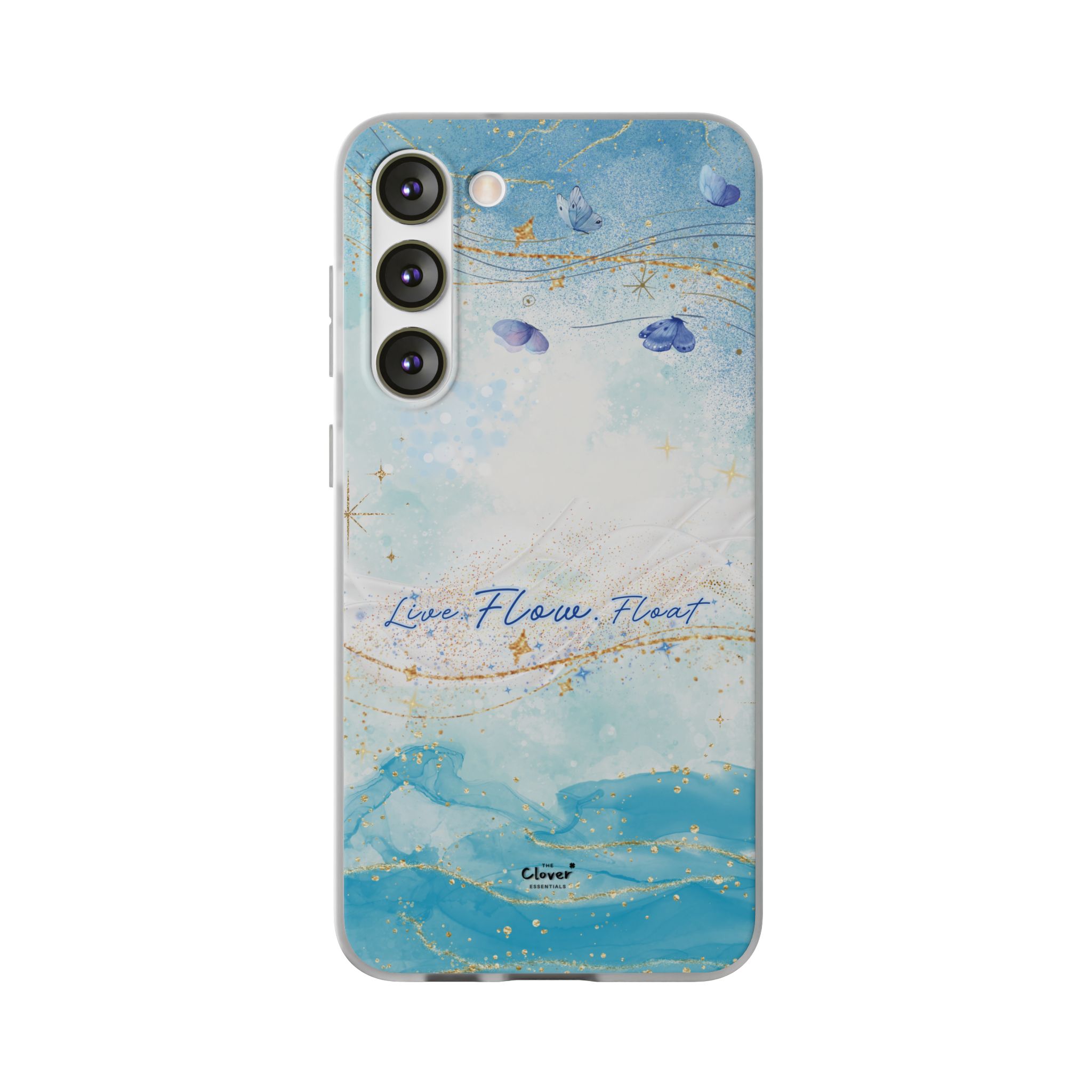 "Live. Flow. Float." — Serene Butterfly Flexi Phone Case - Image 164