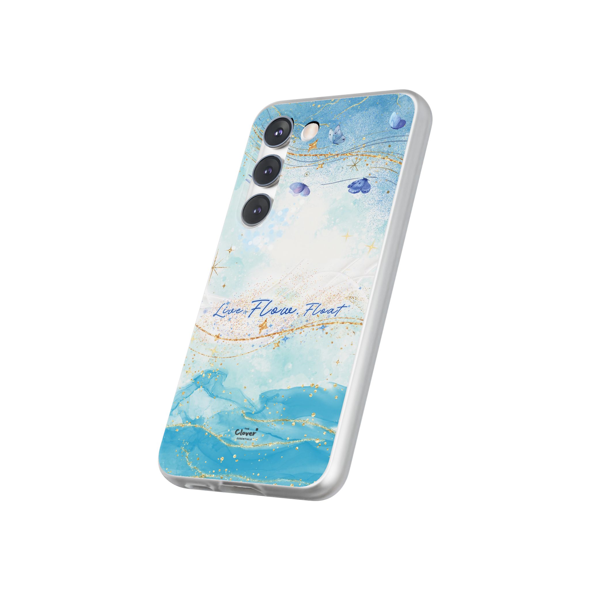 "Live. Flow. Float." — Serene Butterfly Flexi Phone Case - Image 163