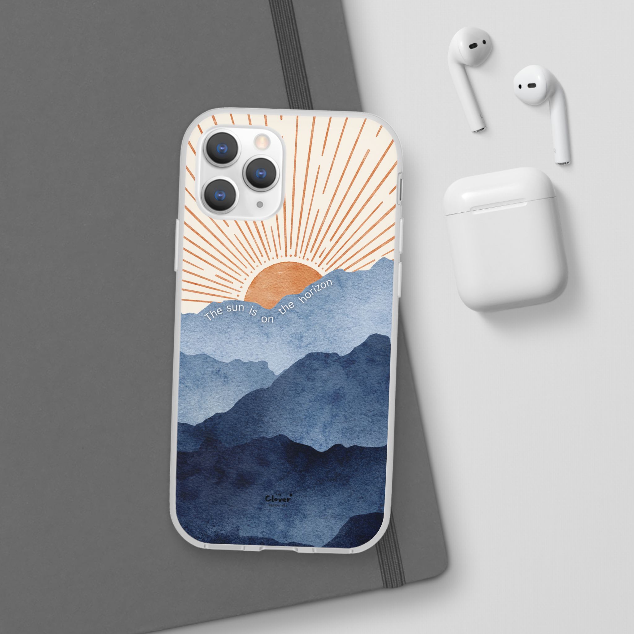 "The Sun is on the Horizon" – Sunrise Serenity Flexi Phone Case - Image 18