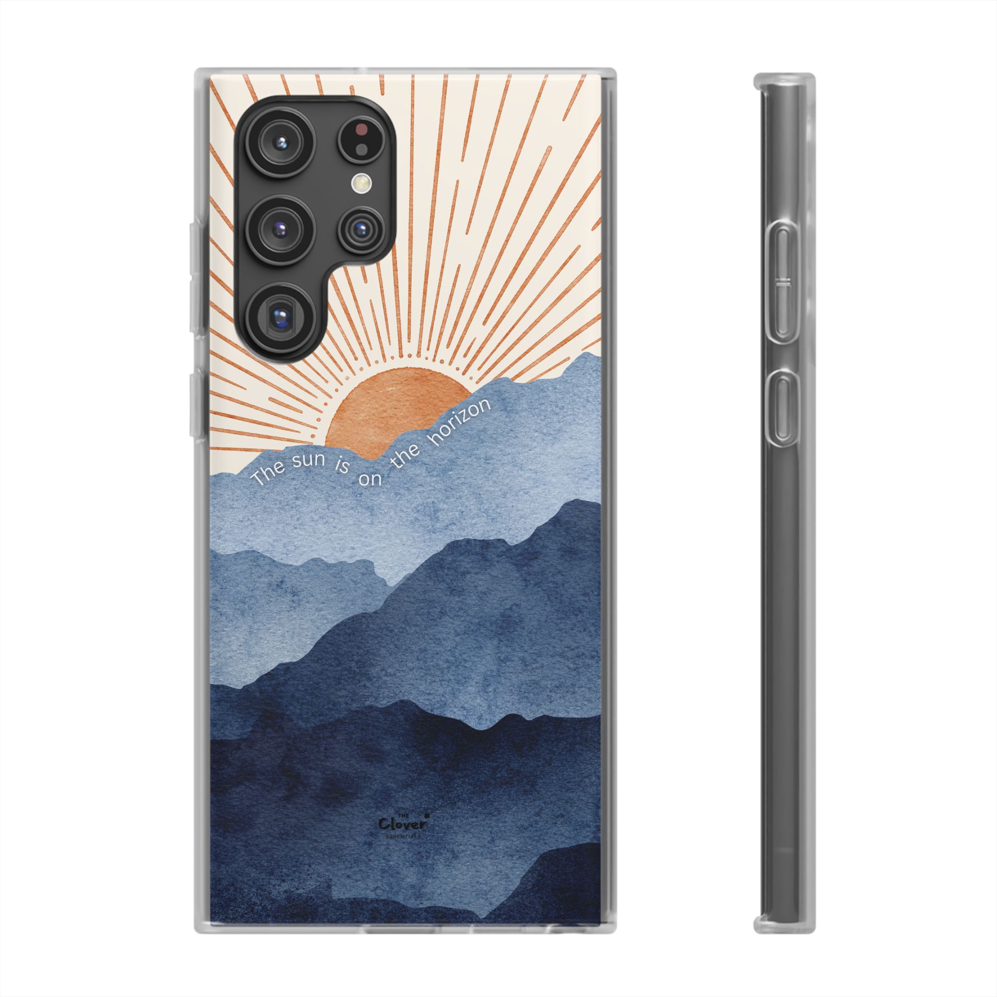 "The Sun is on the Horizon" – Sunrise Serenity Flexi Phone Case - Image 138