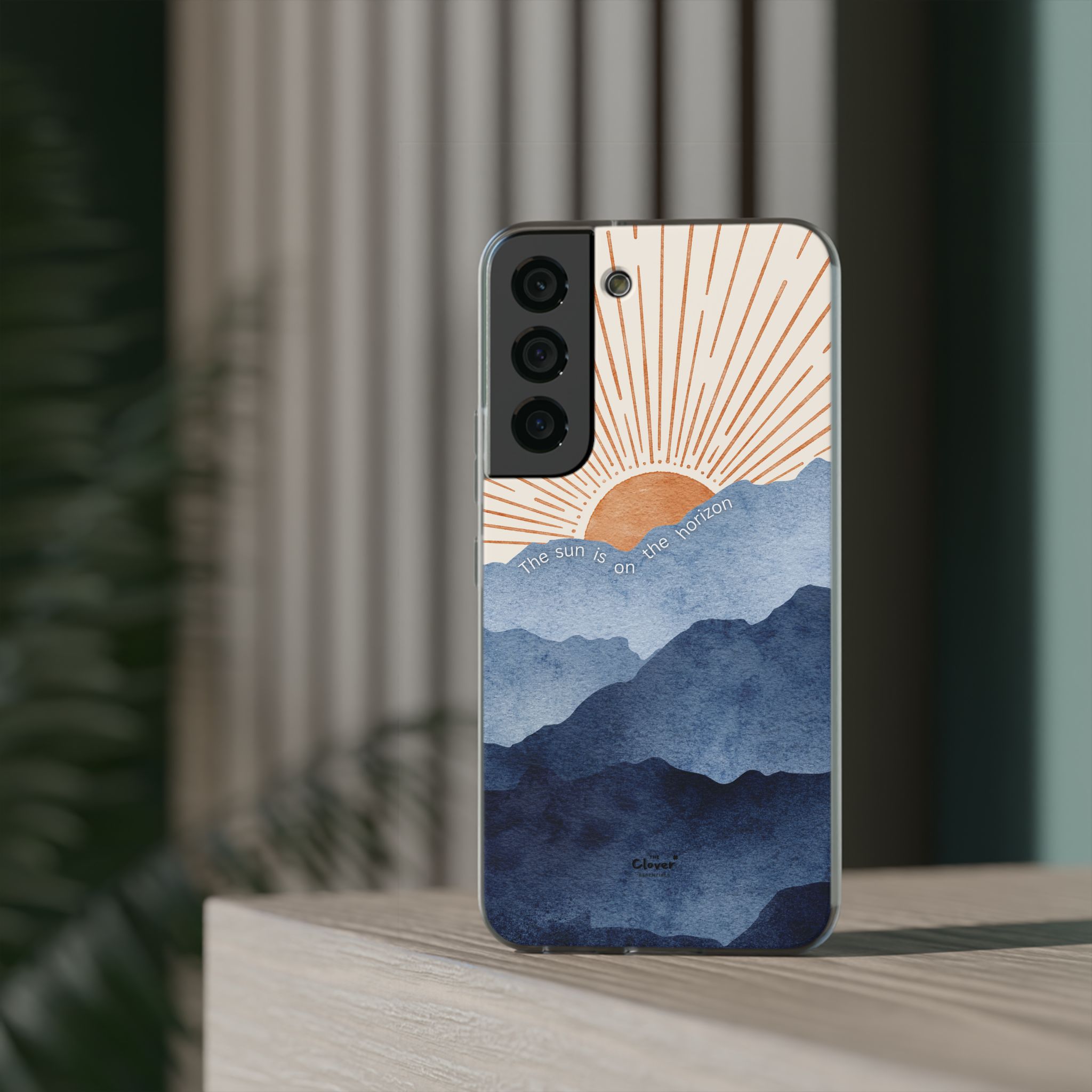 "The Sun is on the Horizon" – Sunrise Serenity Flexi Phone Case - Image 122