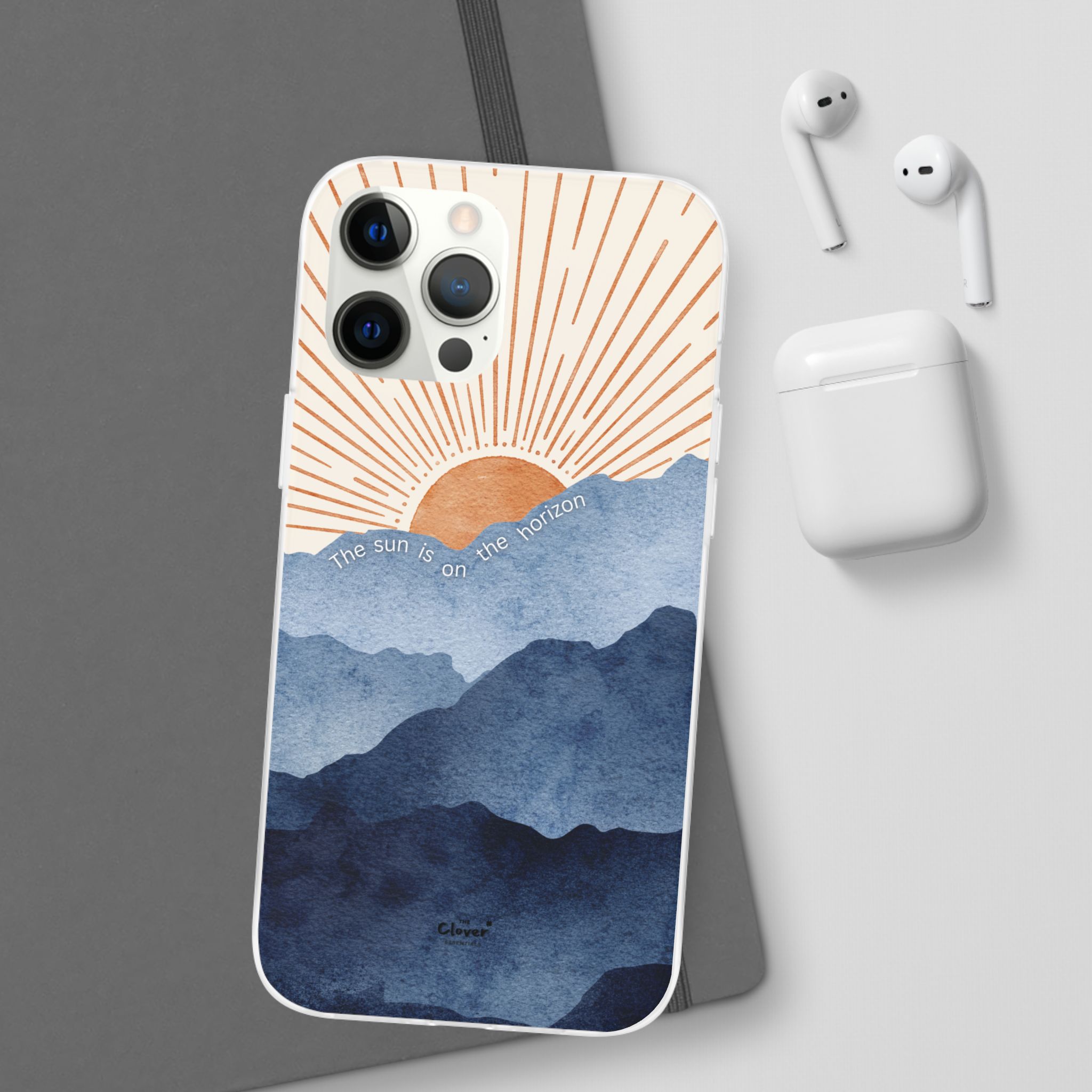 "The Sun is on the Horizon" – Sunrise Serenity Flexi Phone Case - Image 53