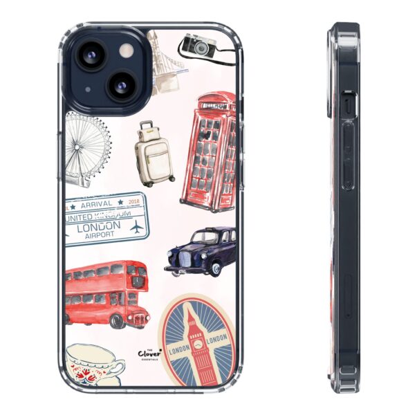 London-Themed Clear Phone Case - Travel Vibes and City Landmarks - Image 40