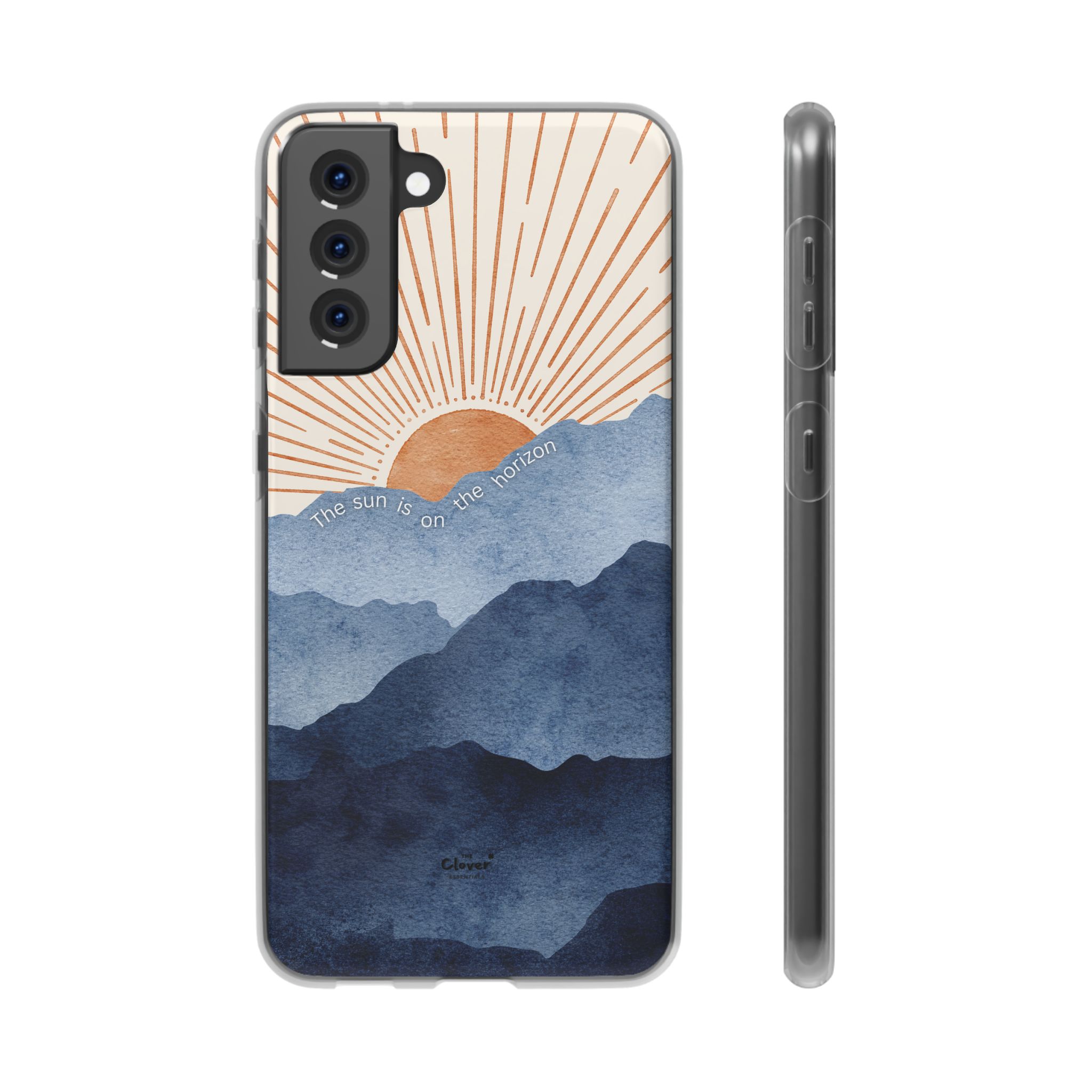 "The Sun is on the Horizon" – Sunrise Serenity Flexi Phone Case - Image 112