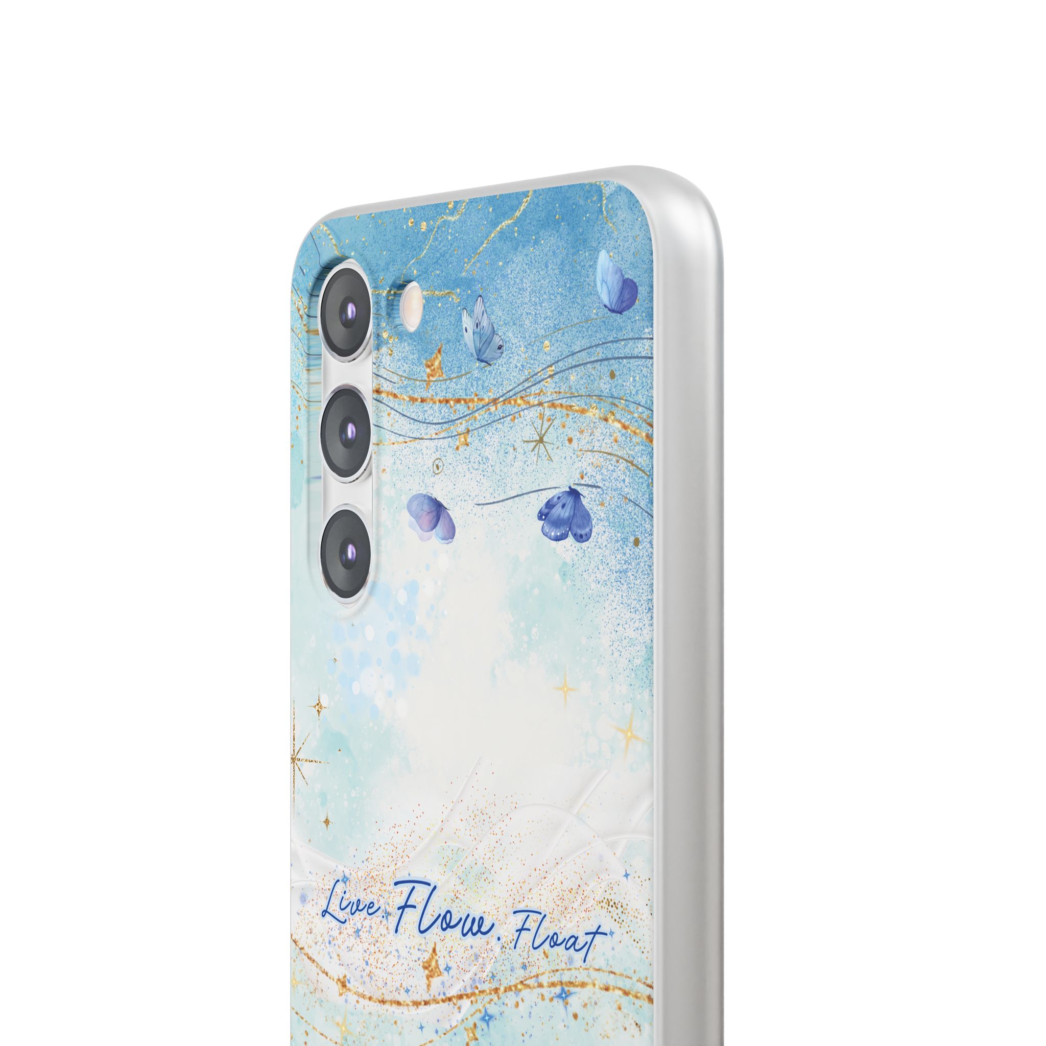 "Live. Flow. Float." — Serene Butterfly Flexi Phone Case - Image 193
