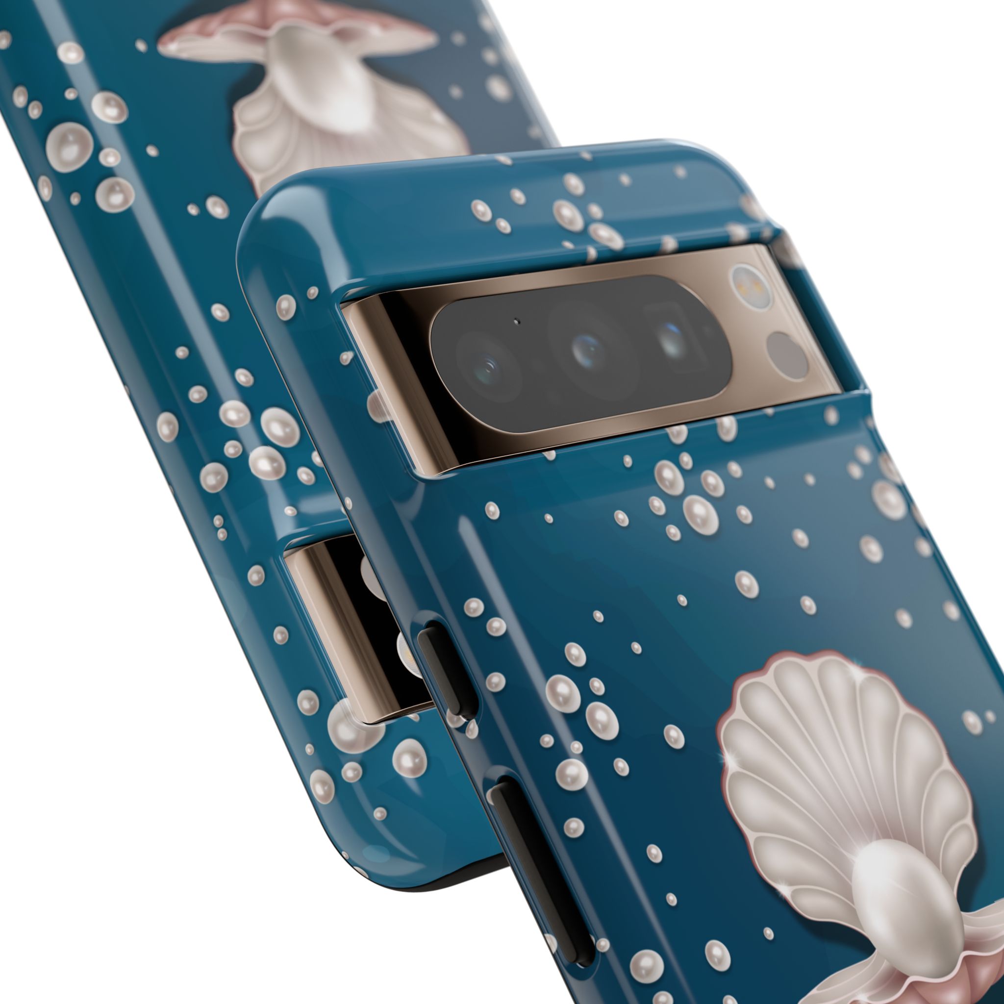 Ocean Princess Pearl Phone Case - Tough Shell with Seaside Design - Image 108