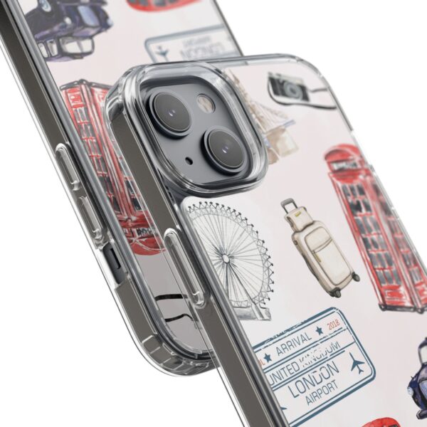 London-Themed Clear Phone Case - Travel Vibes and City Landmarks - Image 106