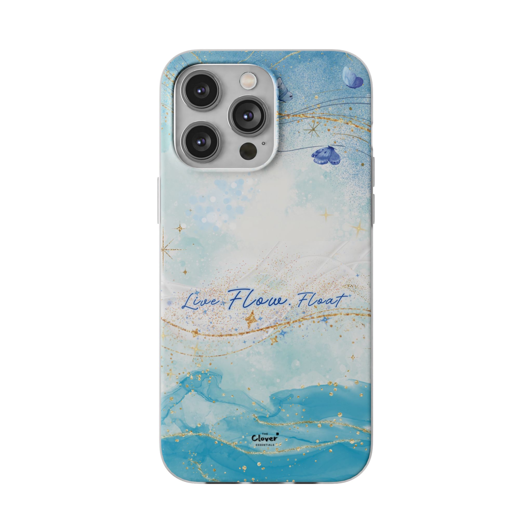 "Live. Flow. Float." — Serene Butterfly Flexi Phone Case - Image 184