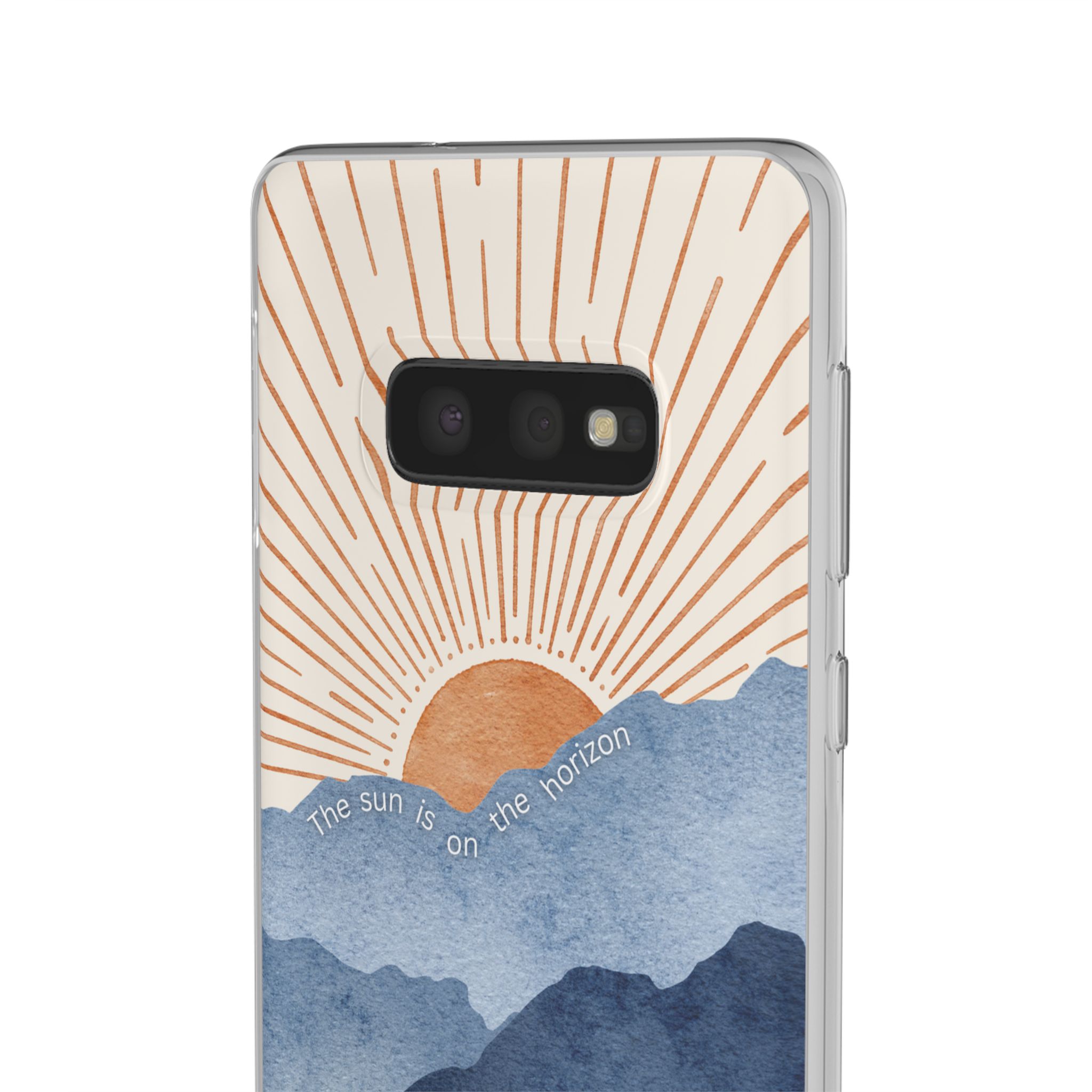 "The Sun is on the Horizon" – Sunrise Serenity Flexi Phone Case - Image 8