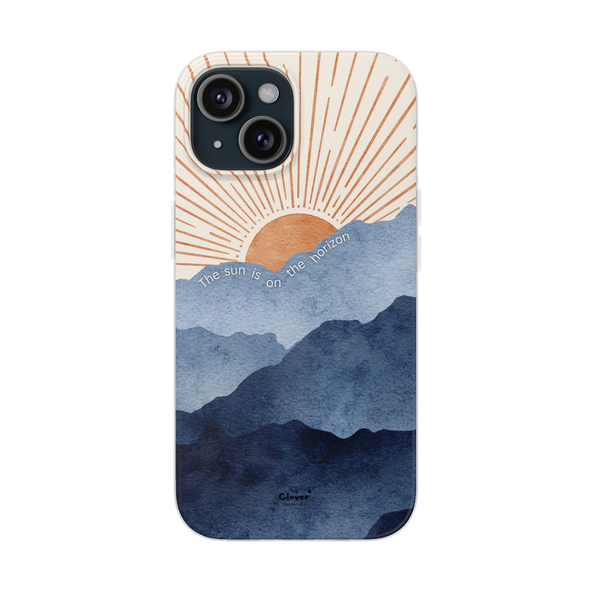 "The Sun is on the Horizon" – Sunrise Serenity Flexi Phone Case - Image 213