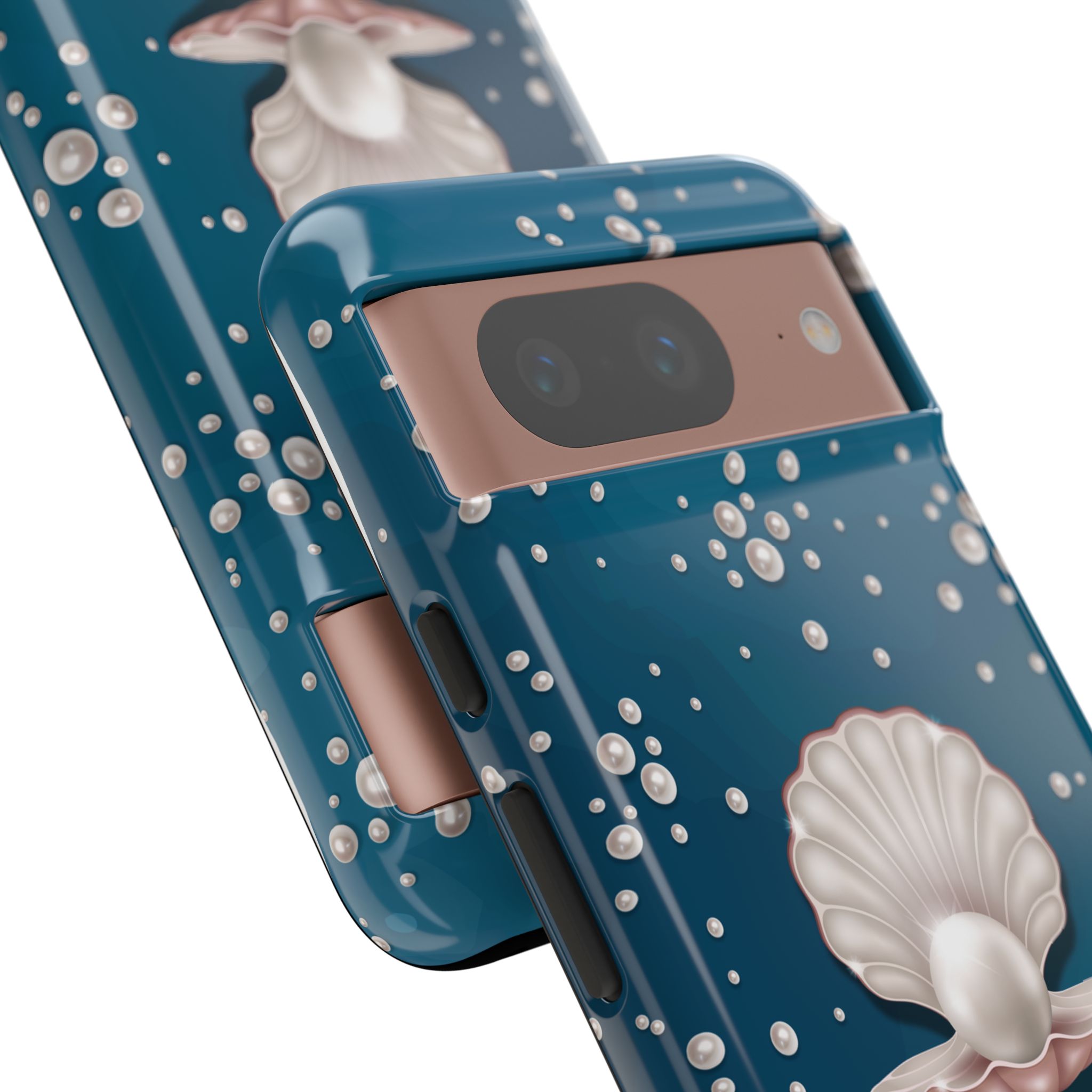 Ocean Princess Pearl Phone Case - Tough Shell with Seaside Design - Image 112